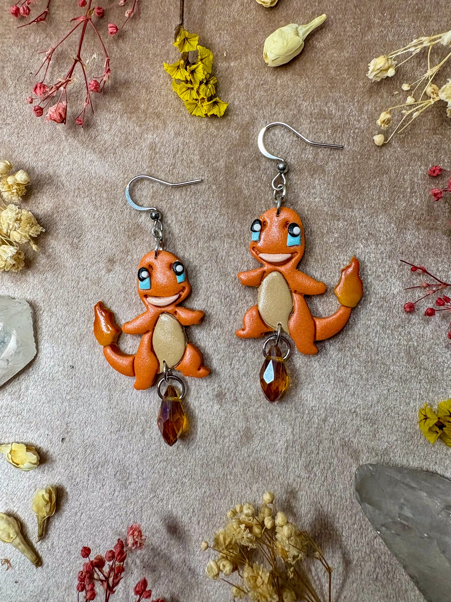 Fiery Lizard Earrings