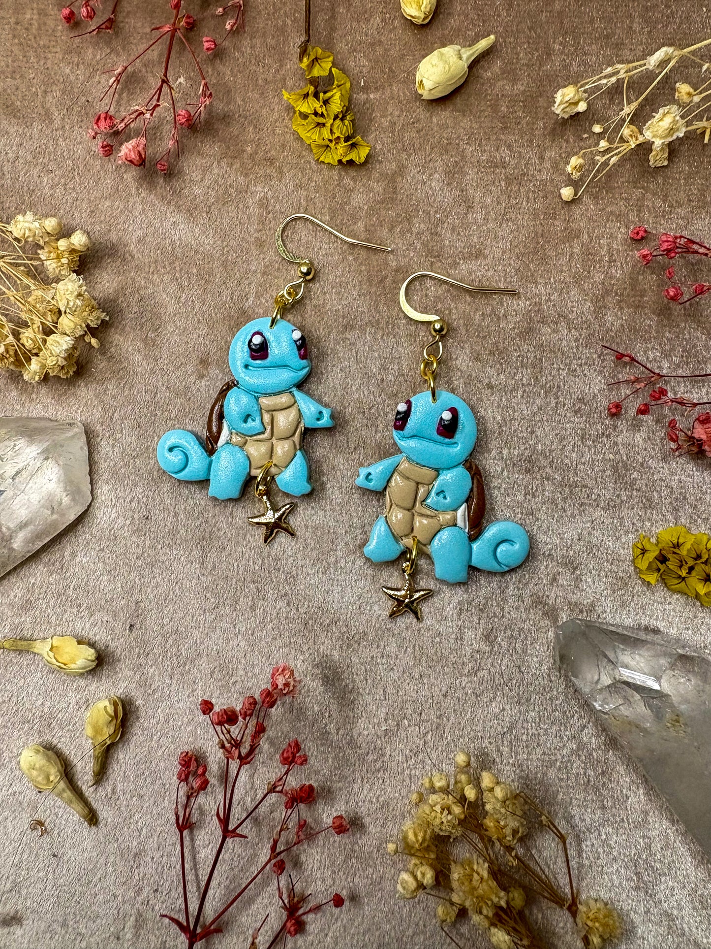 Standing Turtle Earrings