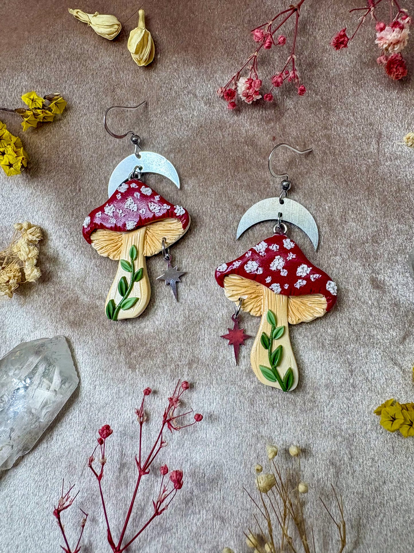 Magic Mushroom Earrings