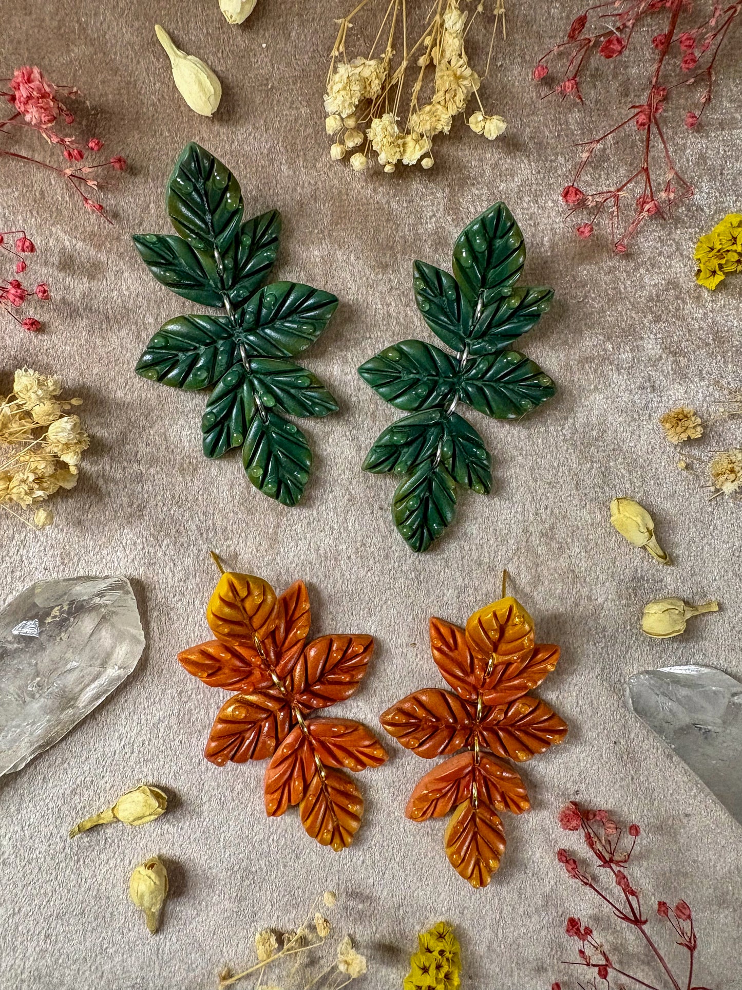 Falling Leaves Dangle Earrings