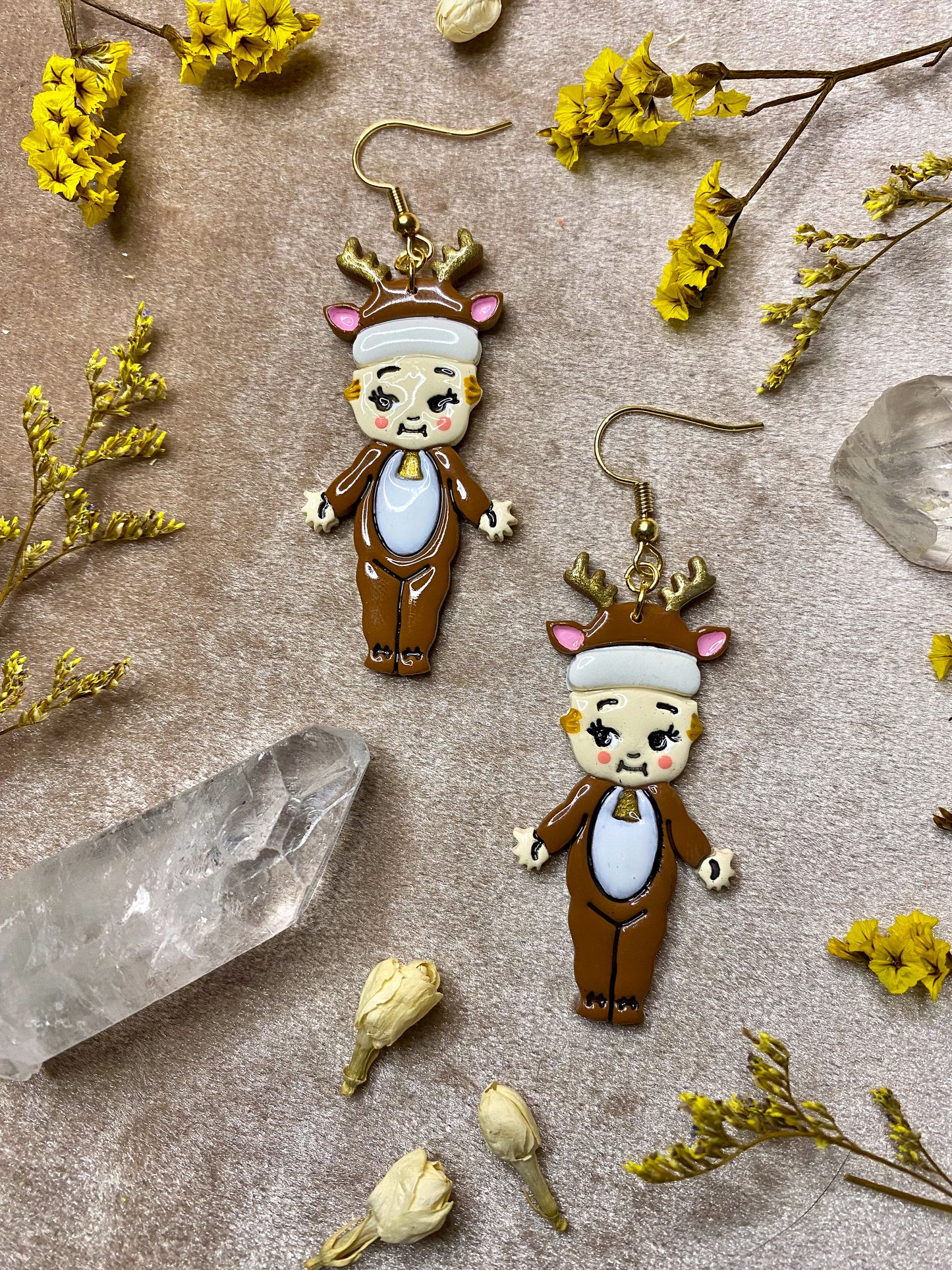 Festive Holiday Cutie Dangle Earrings