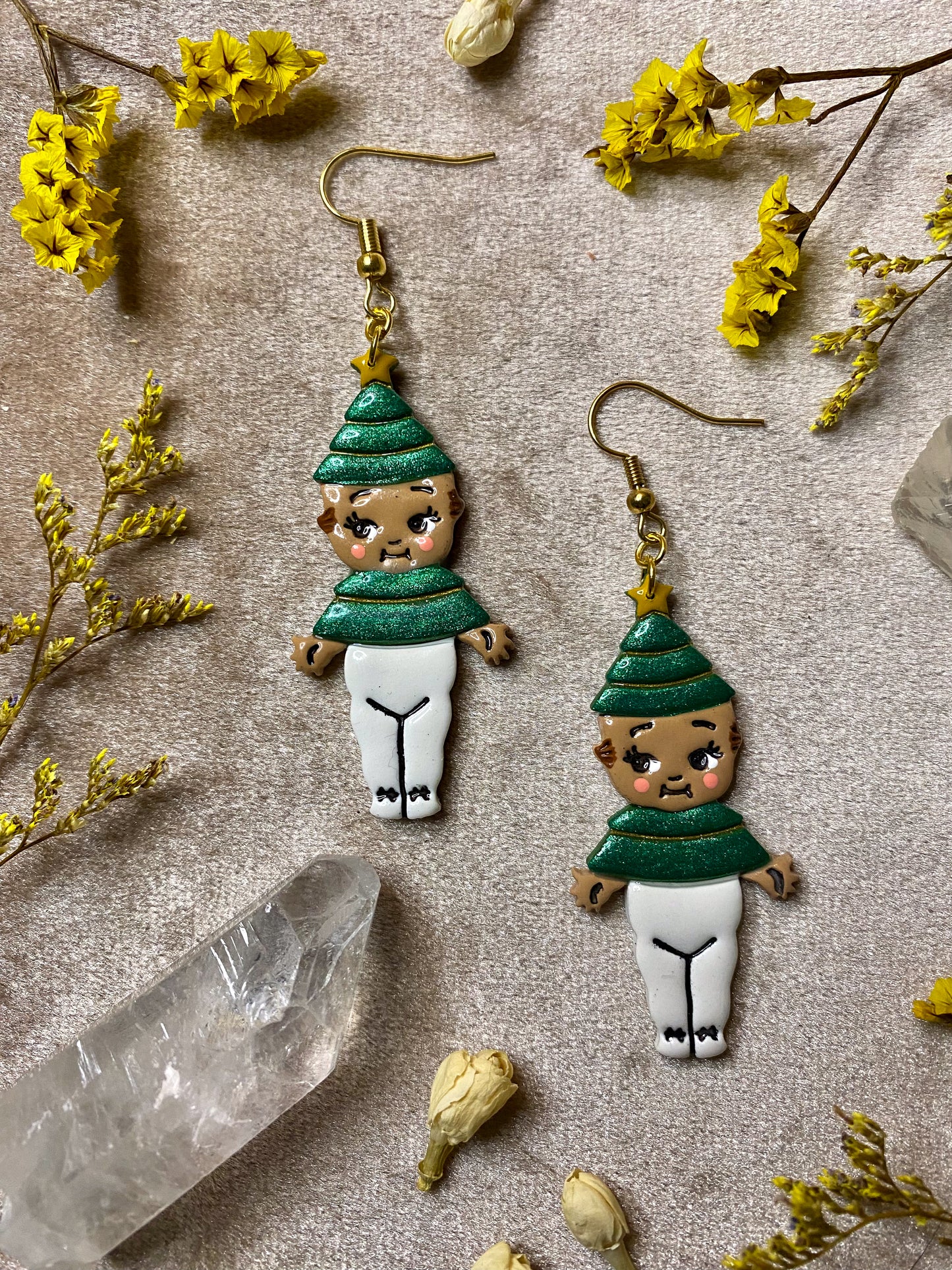 Festive Holiday Cutie Dangle Earrings 1