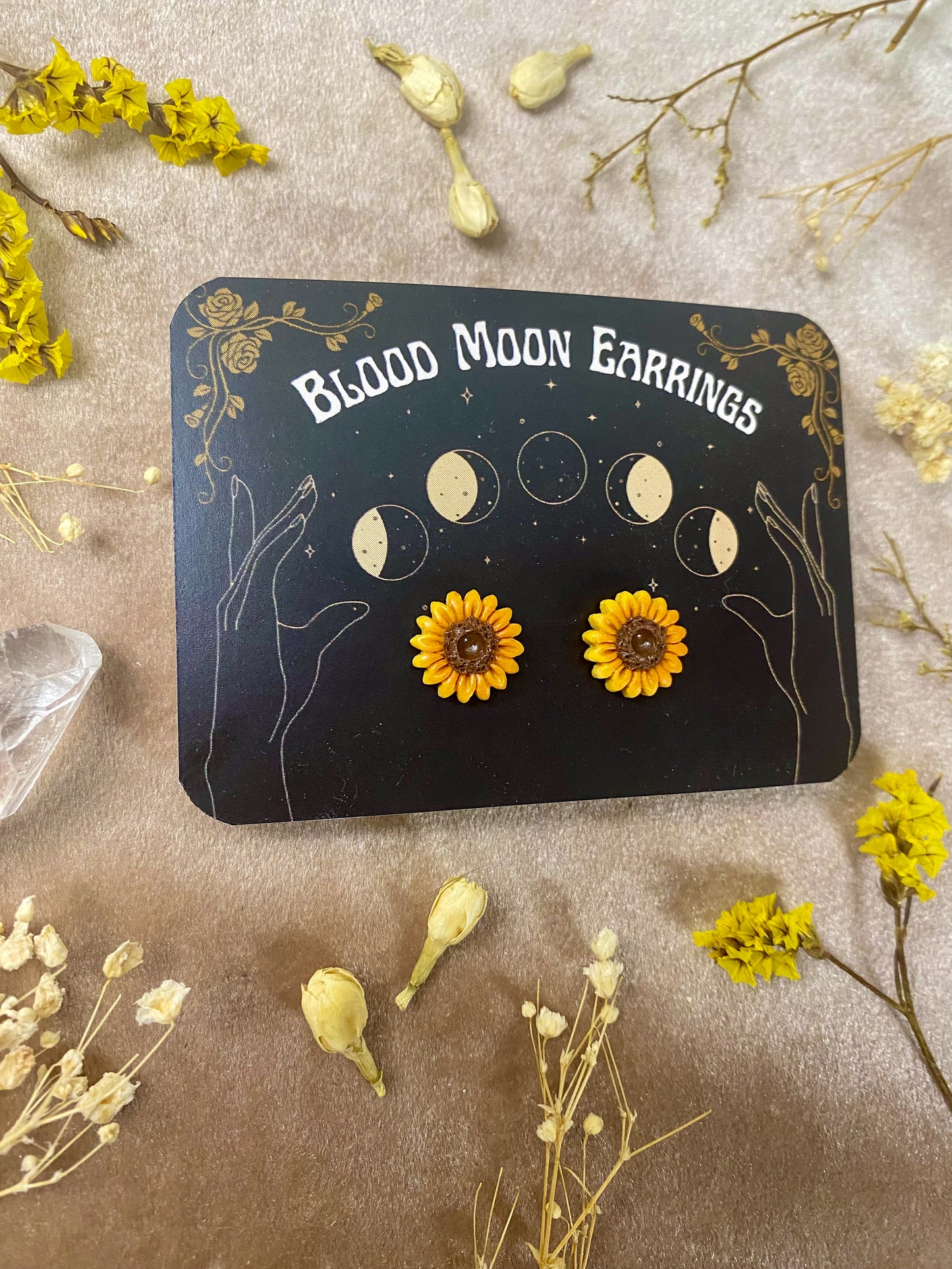 Sunflower Stud Earrings