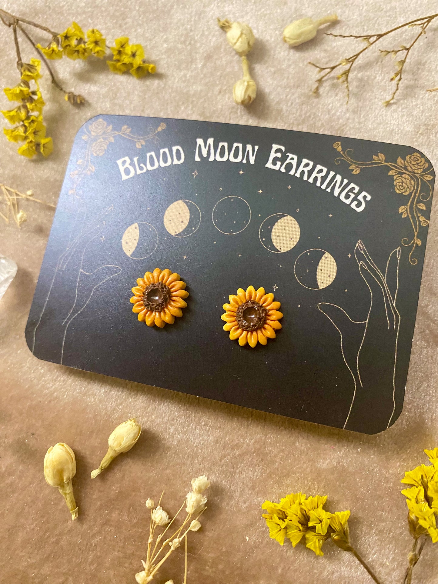 Sunflower Stud Earrings