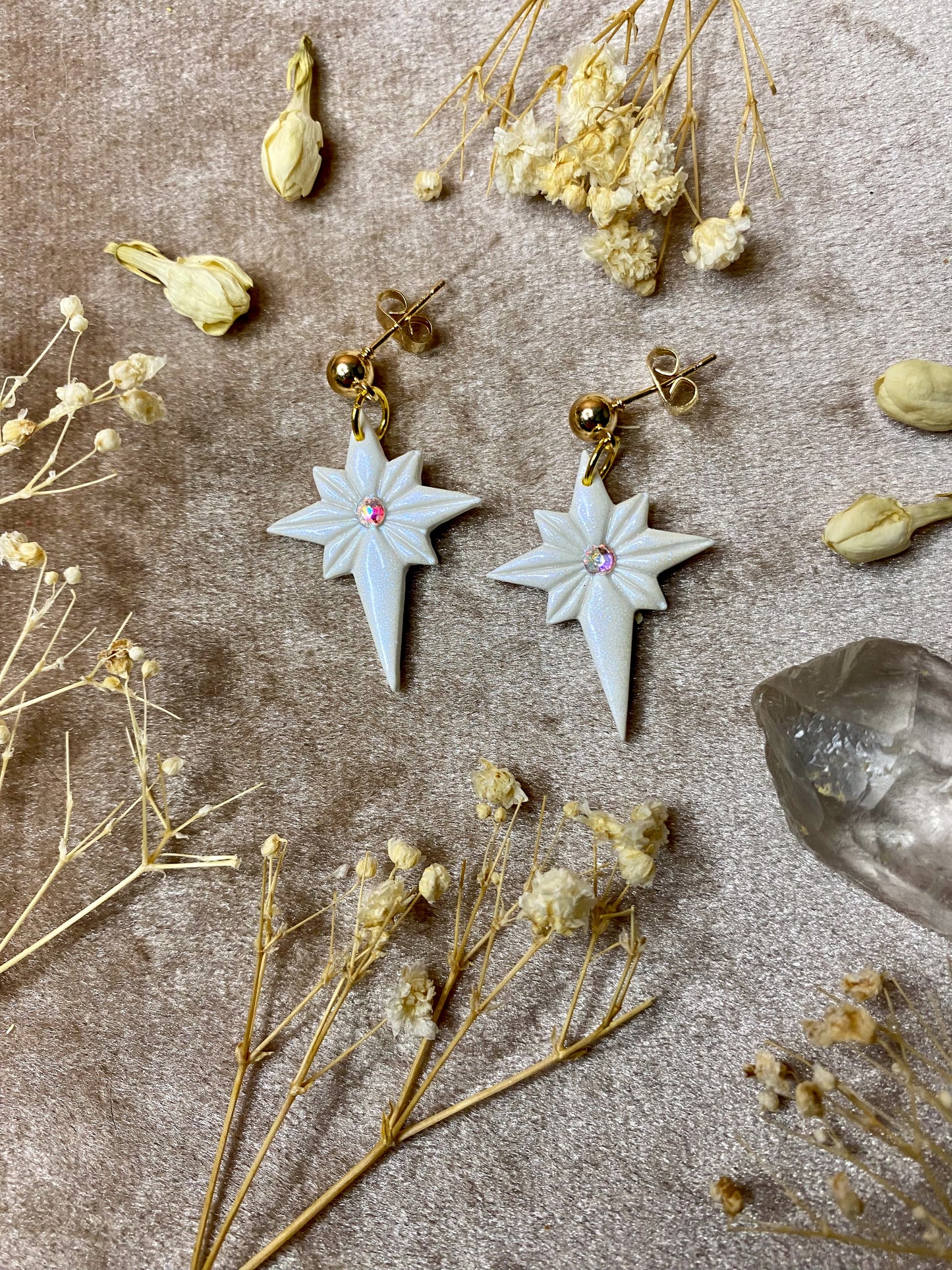 Iridescent North Star Midi Dangle