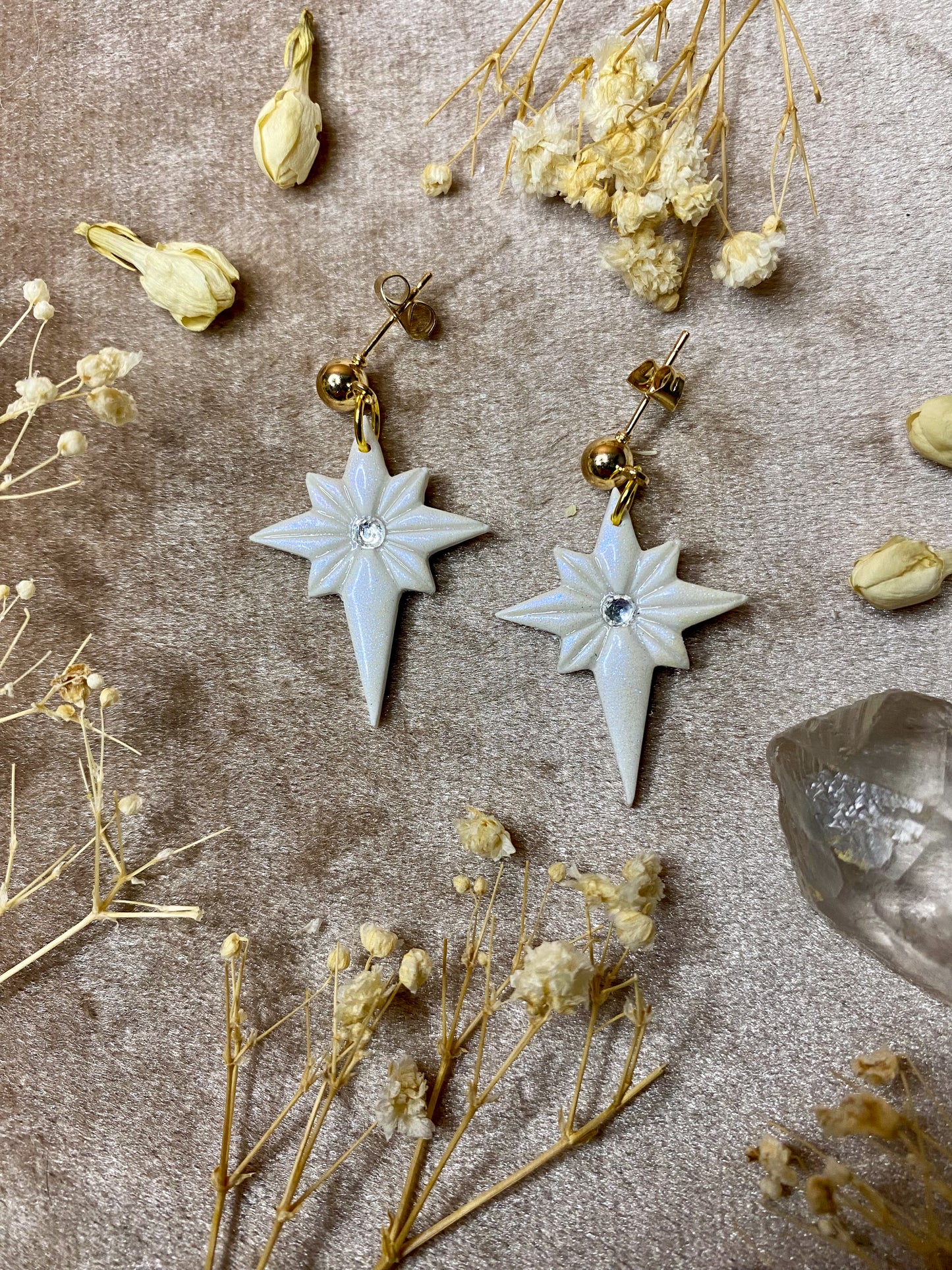 Iridescent North Star Midi Dangle