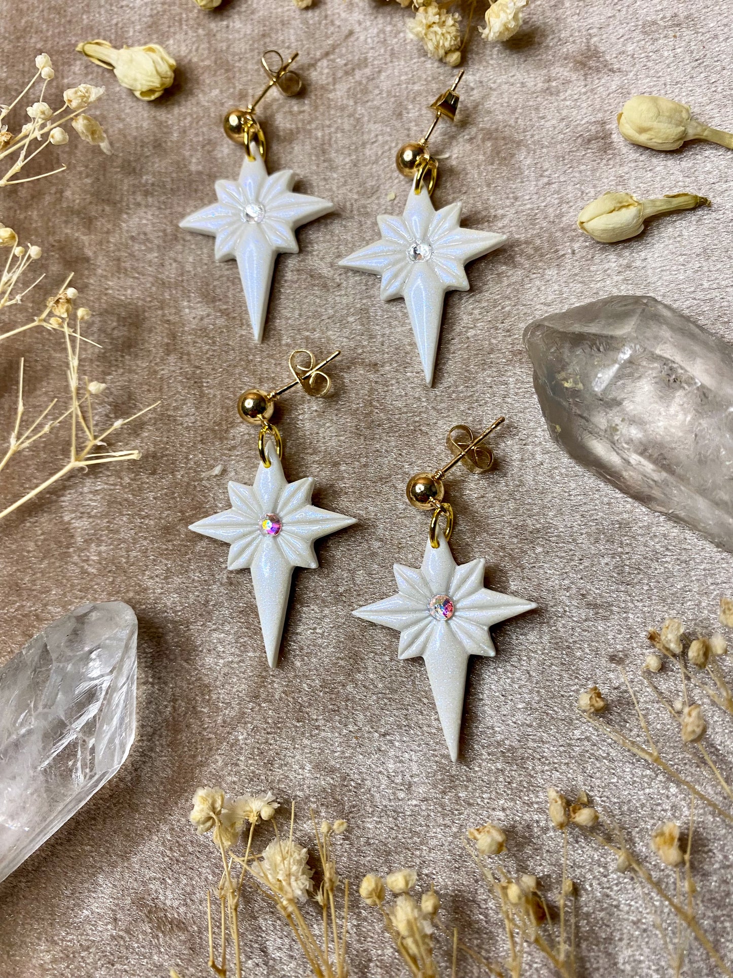 Iridescent North Star Midi Dangle