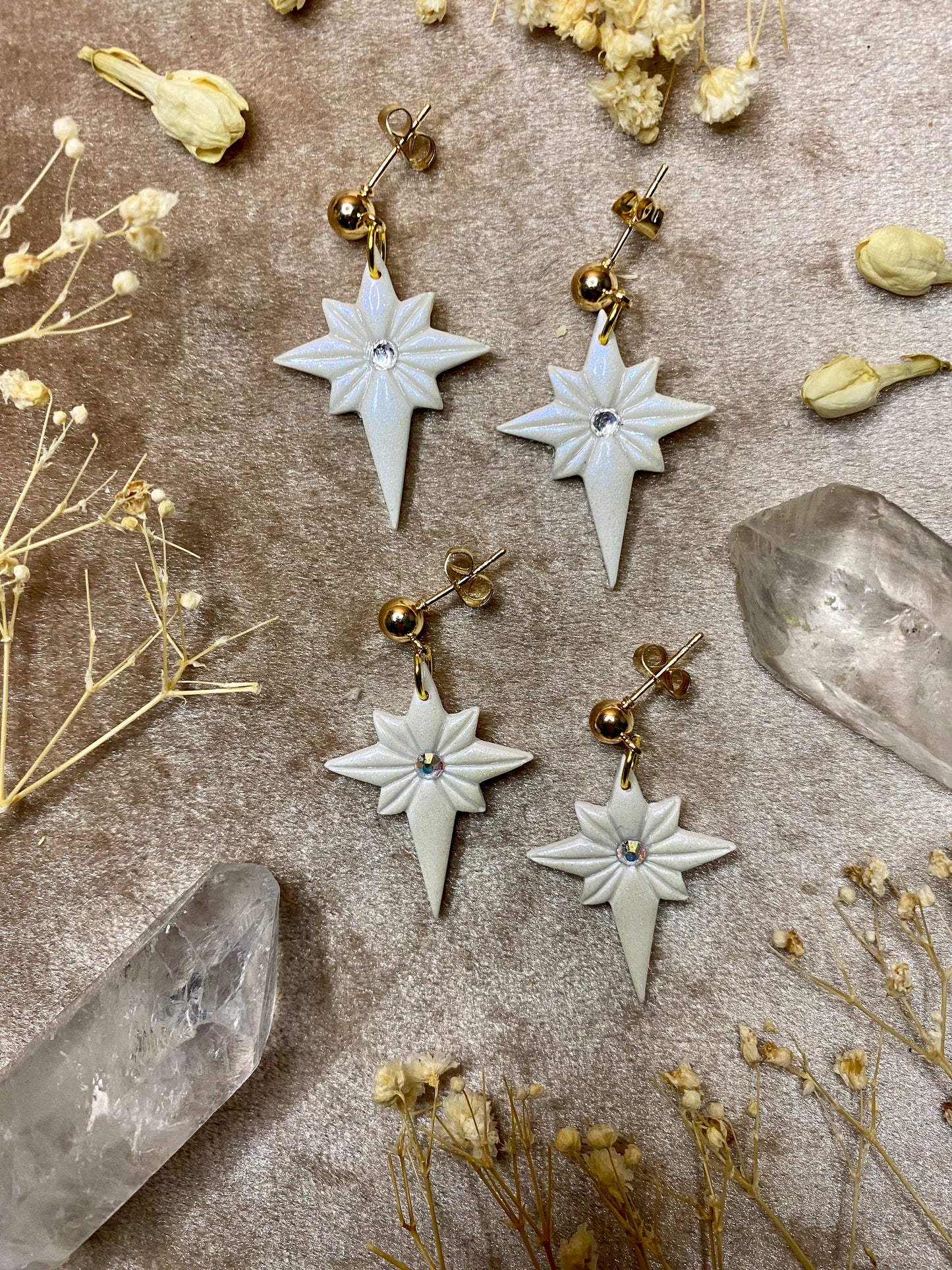 Iridescent North Star Midi Dangle