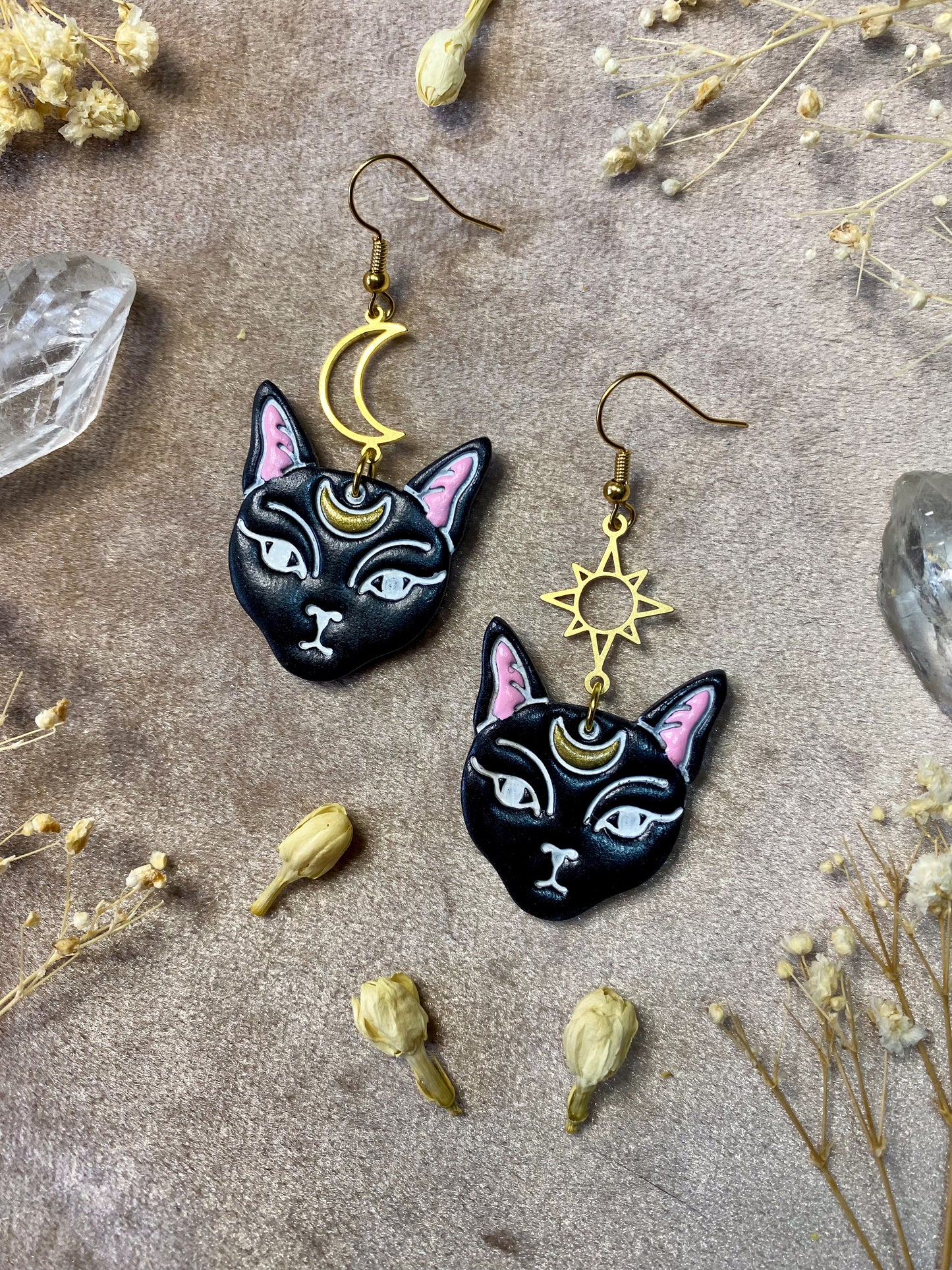 Cat Familiar Earrings