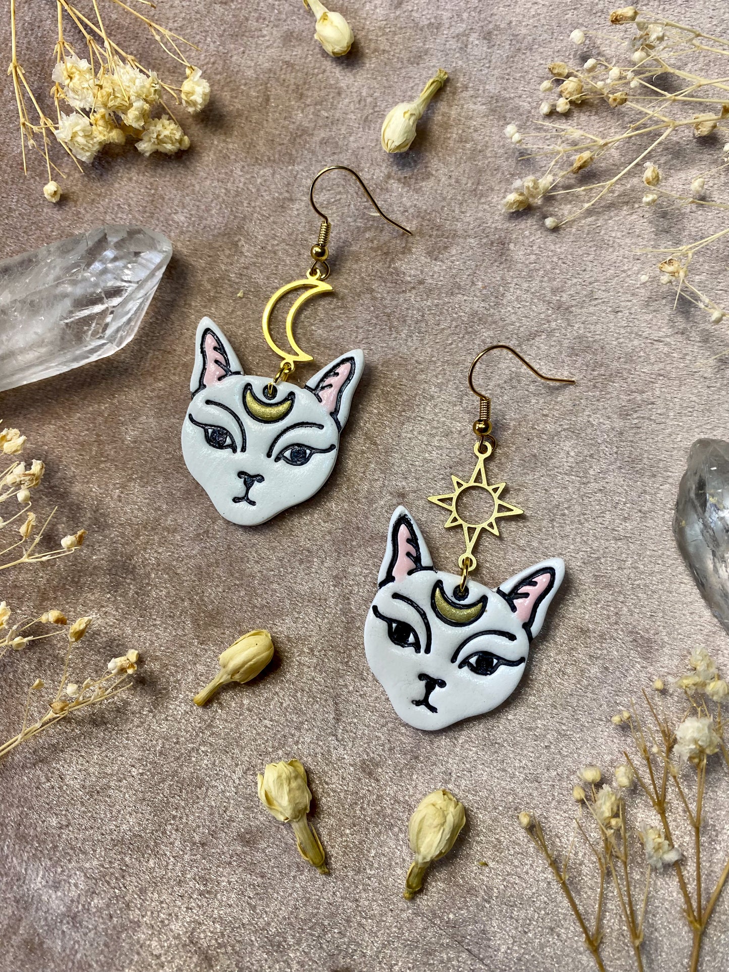 Cat Familiar Earrings