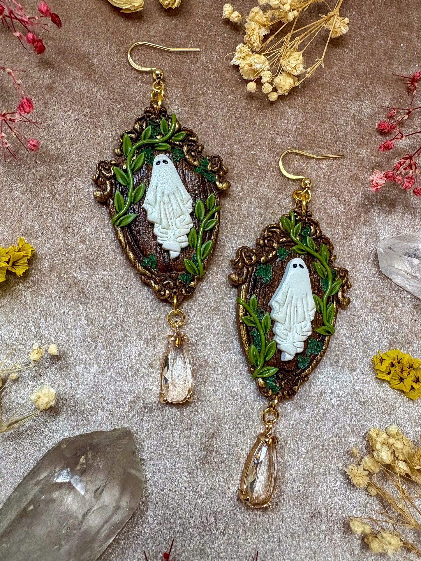 Vine Ghost Frame Earrings