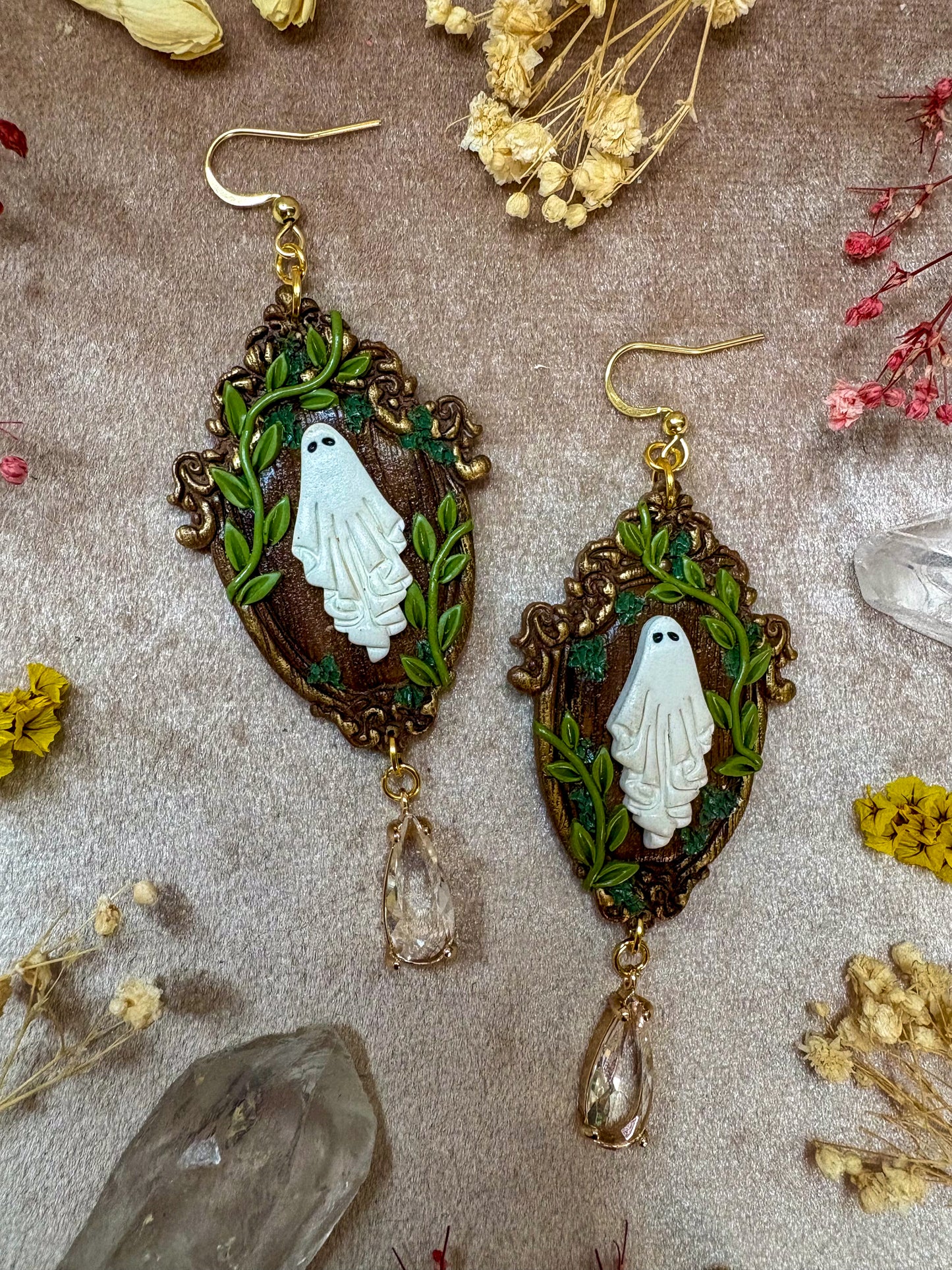 Vine Ghost Frame Earrings