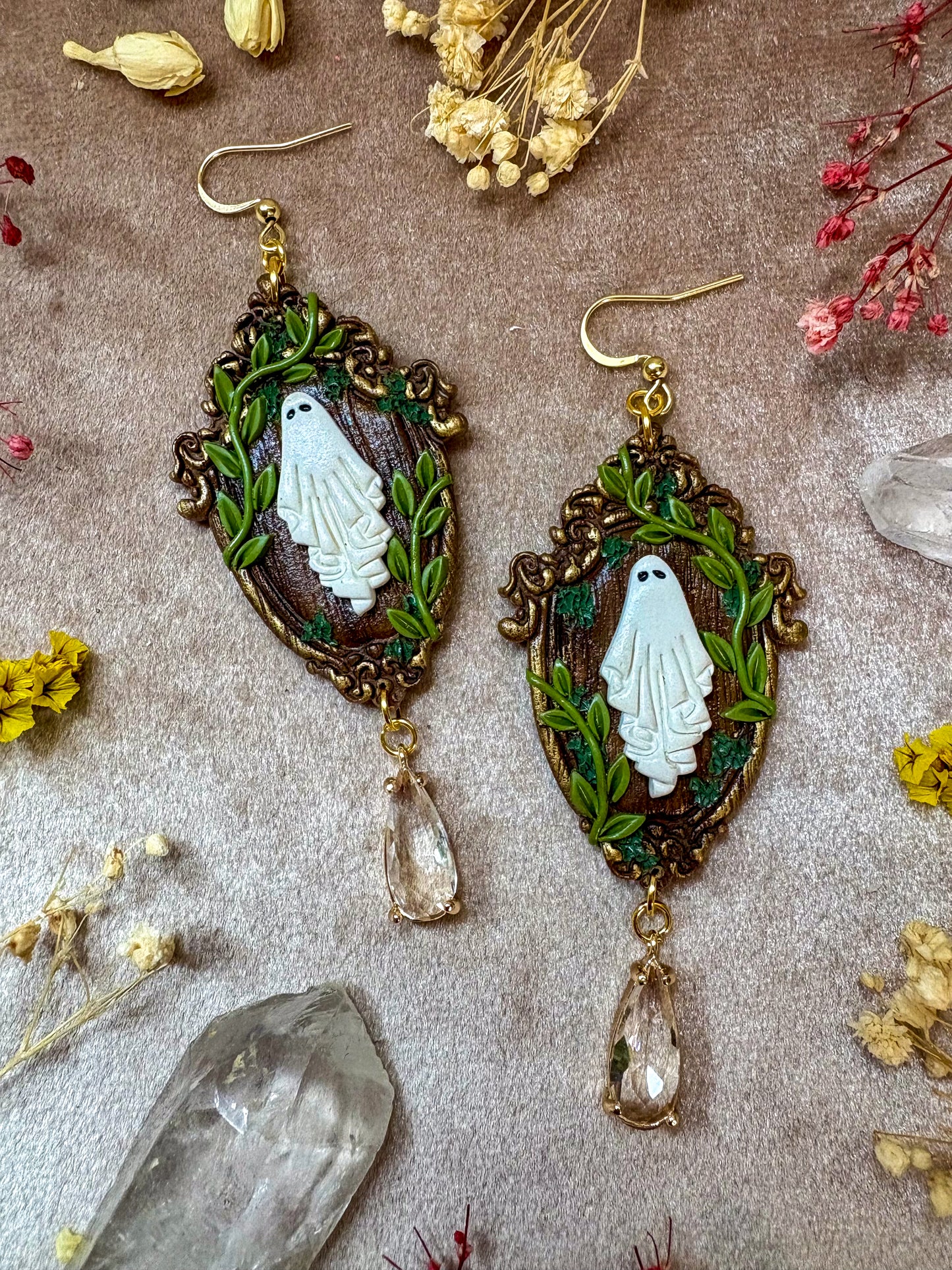 Vine Ghost Frame Earrings
