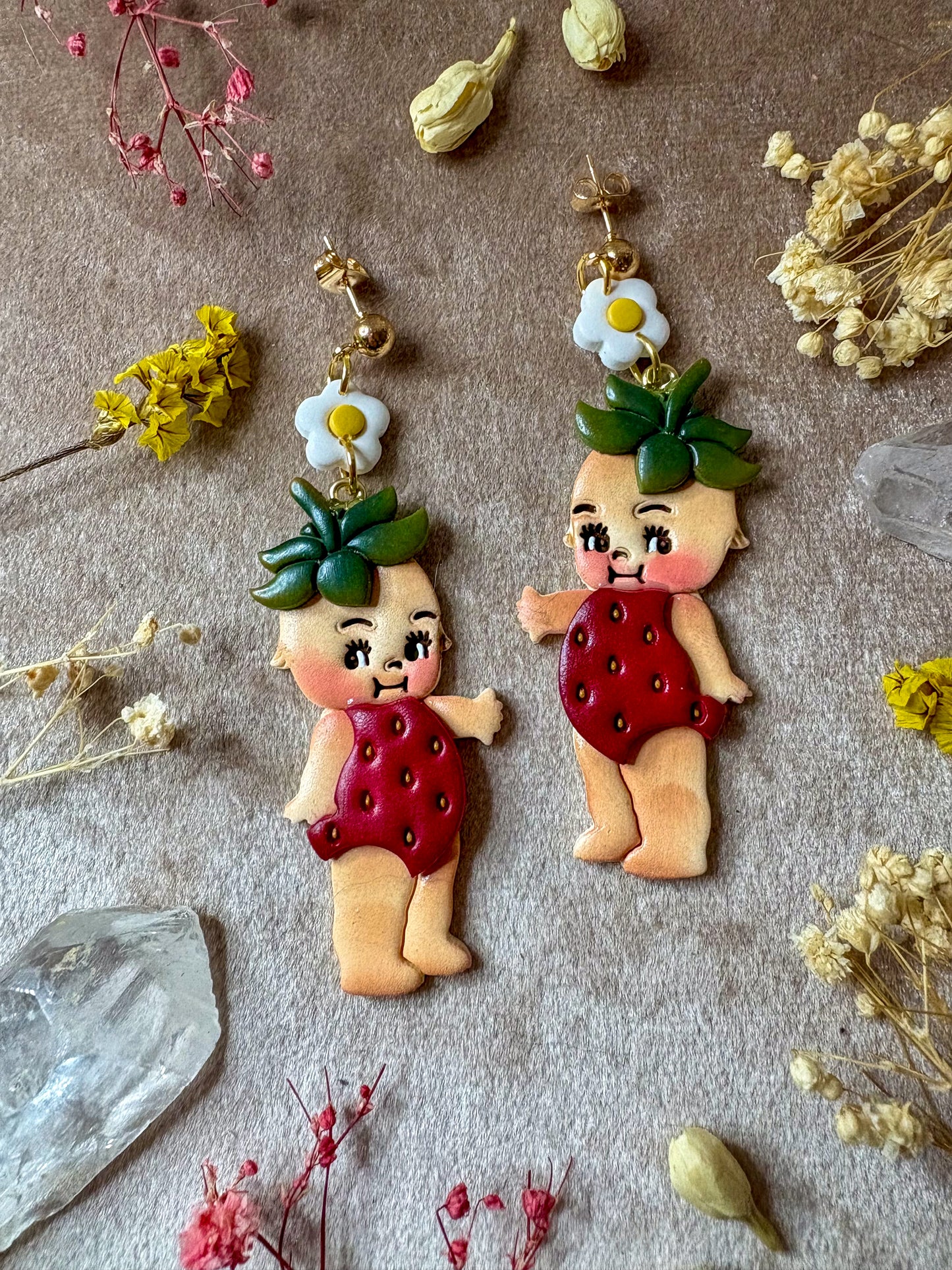Strawberry Cute Baby Earrings