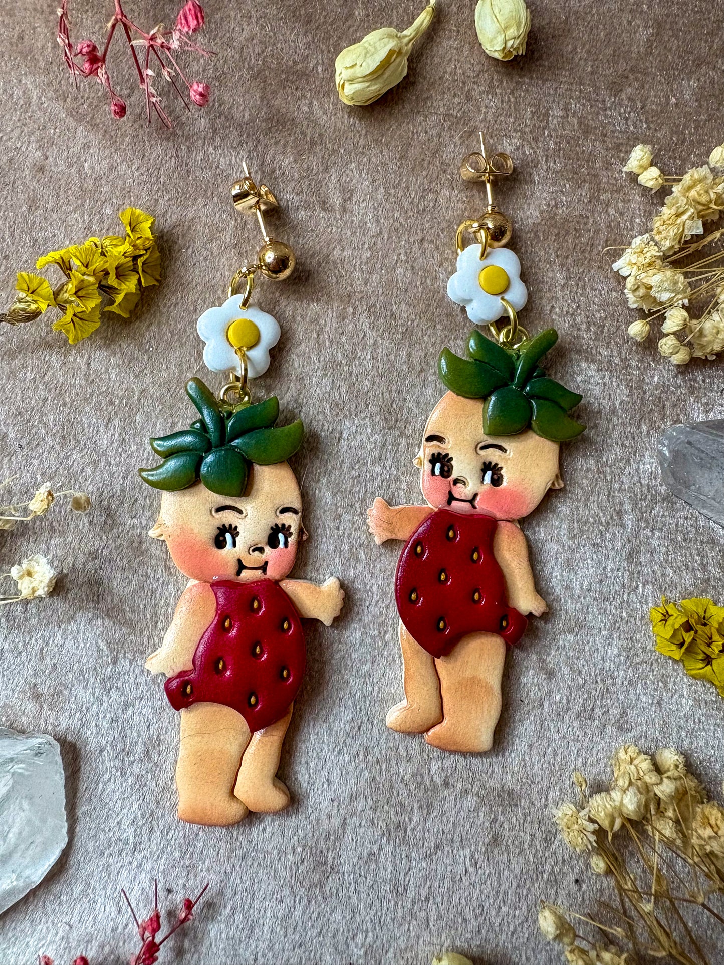 Strawberry Cute Baby Earrings