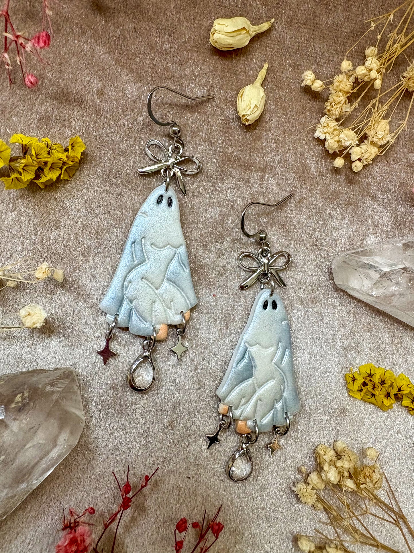 Sexy Ghost (Silver) Girl Earrings