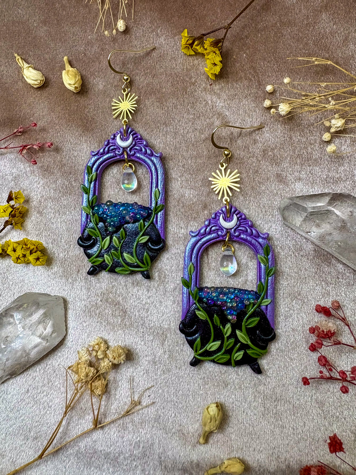 Bubbling Cauldron Earrings