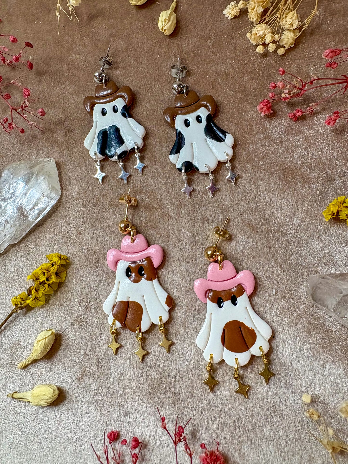 Cowgirl Ghost Earrings