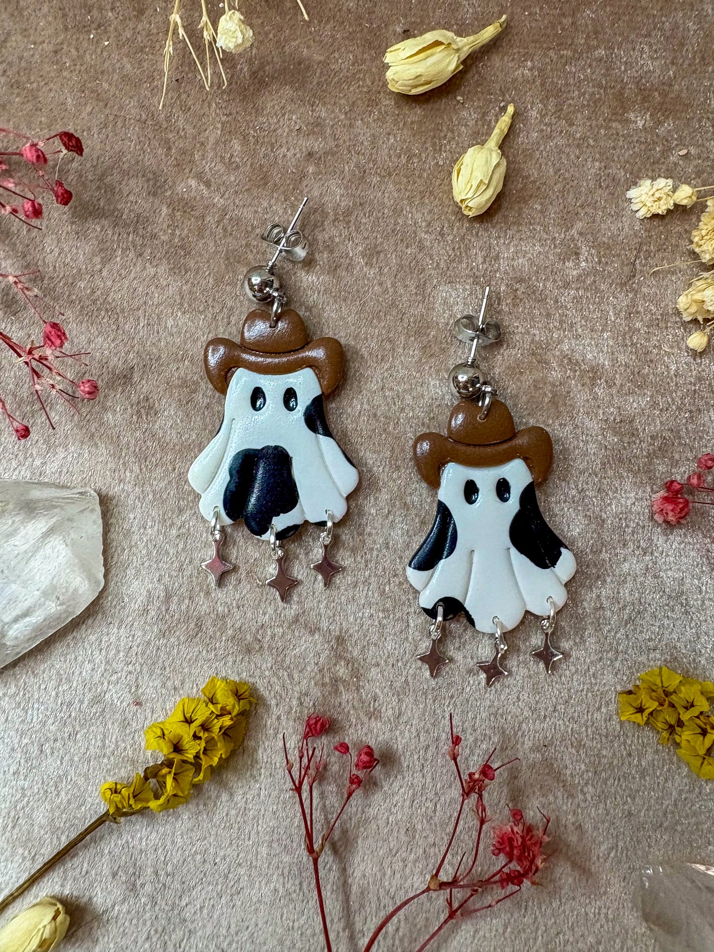 Cowgirl Ghost Earrings