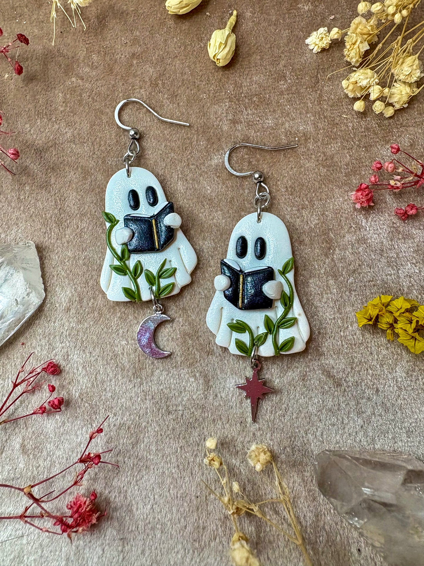 Reading Ghost Earrings