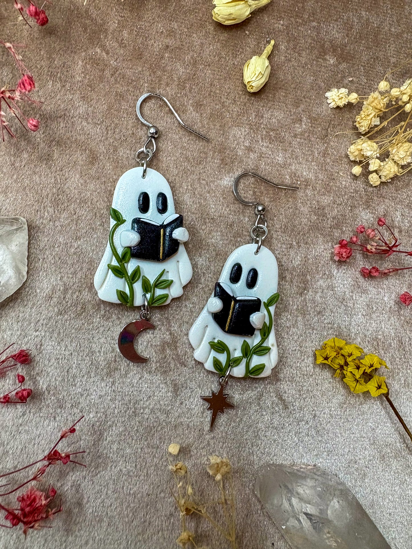 Reading Ghost Earrings
