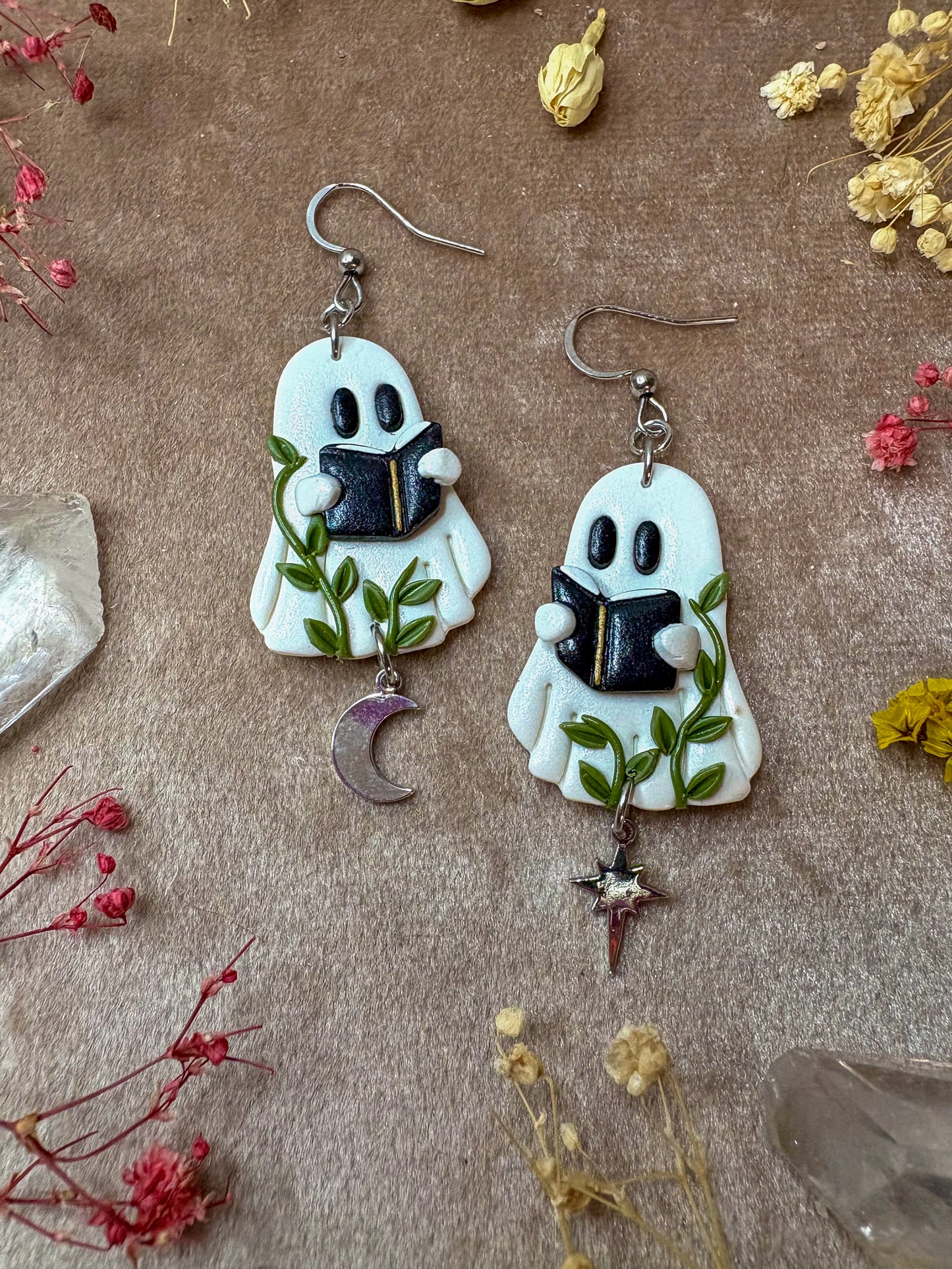 Reading Ghost Earrings