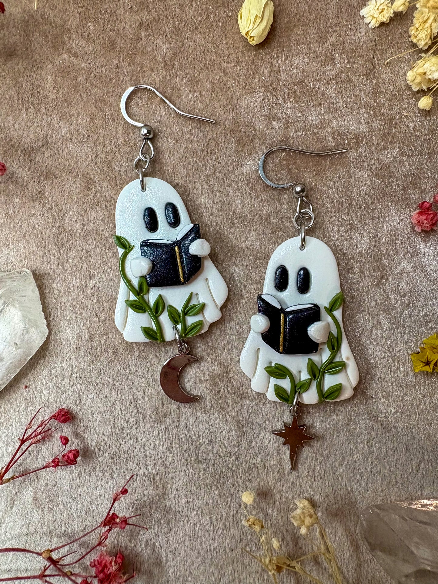 Reading Ghost Earrings