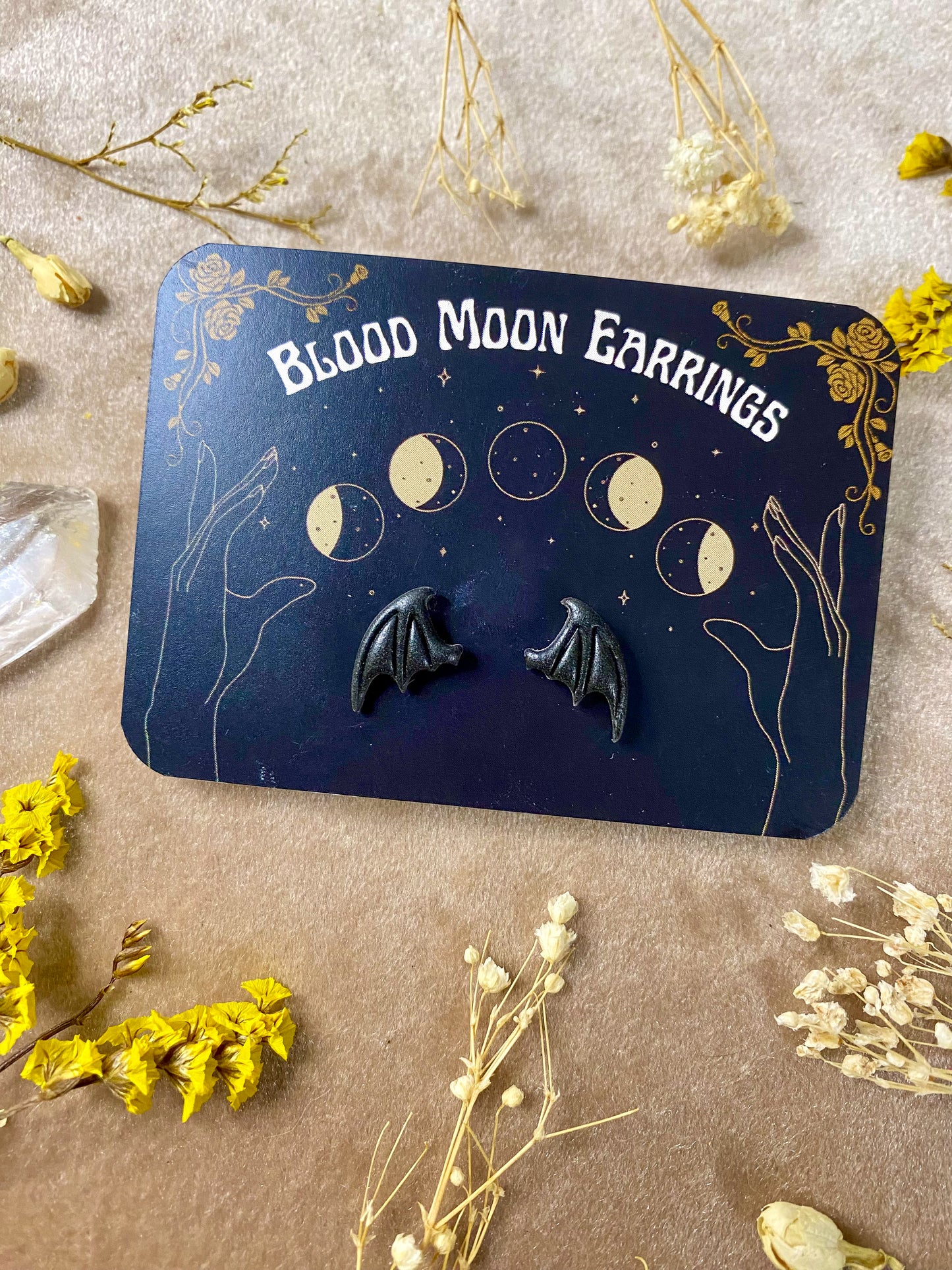 Bat/Devil Wing Stud Earrings