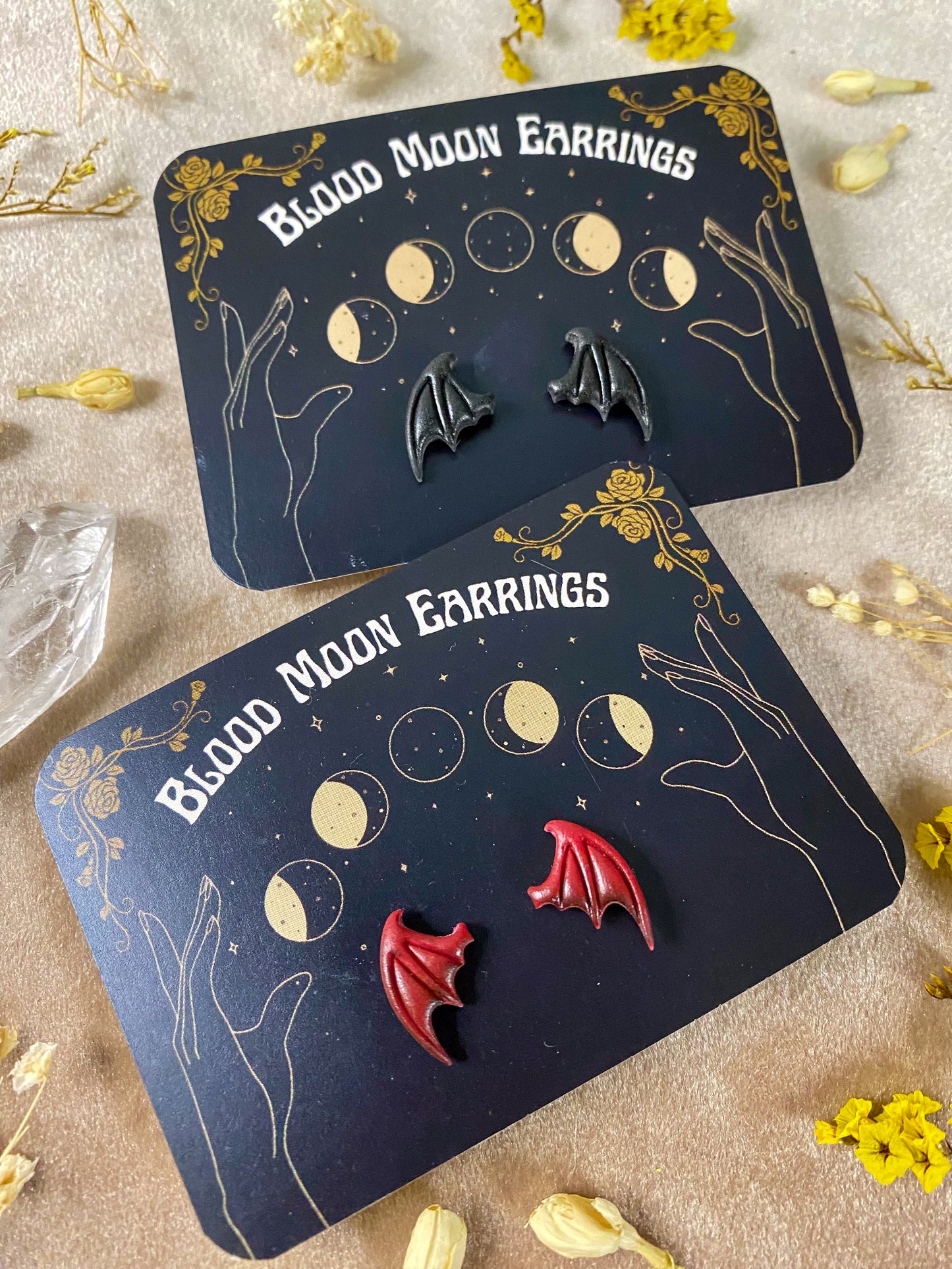 Bat/Devil Wing Stud Earrings