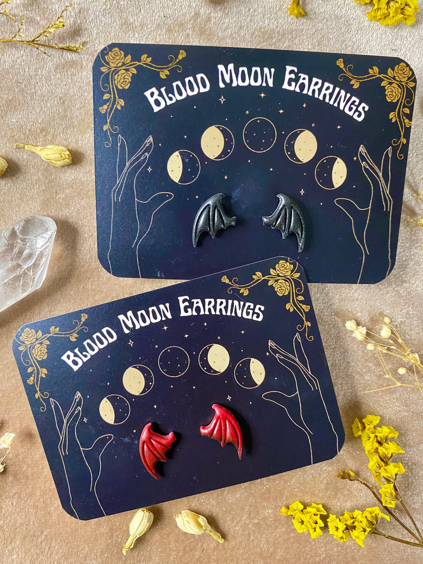 Bat/Devil Wing Stud Earrings