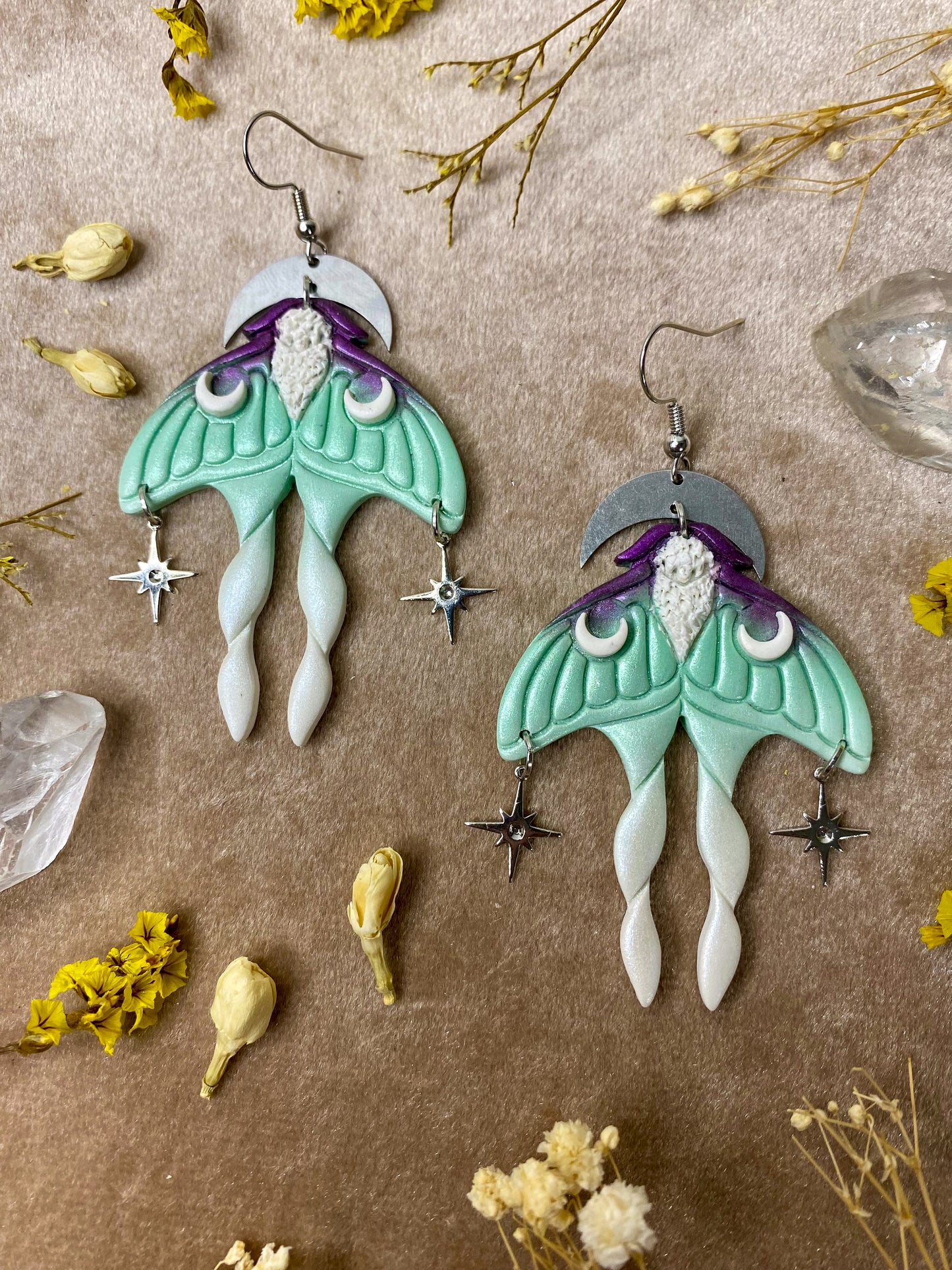 Luna Moth Earrings