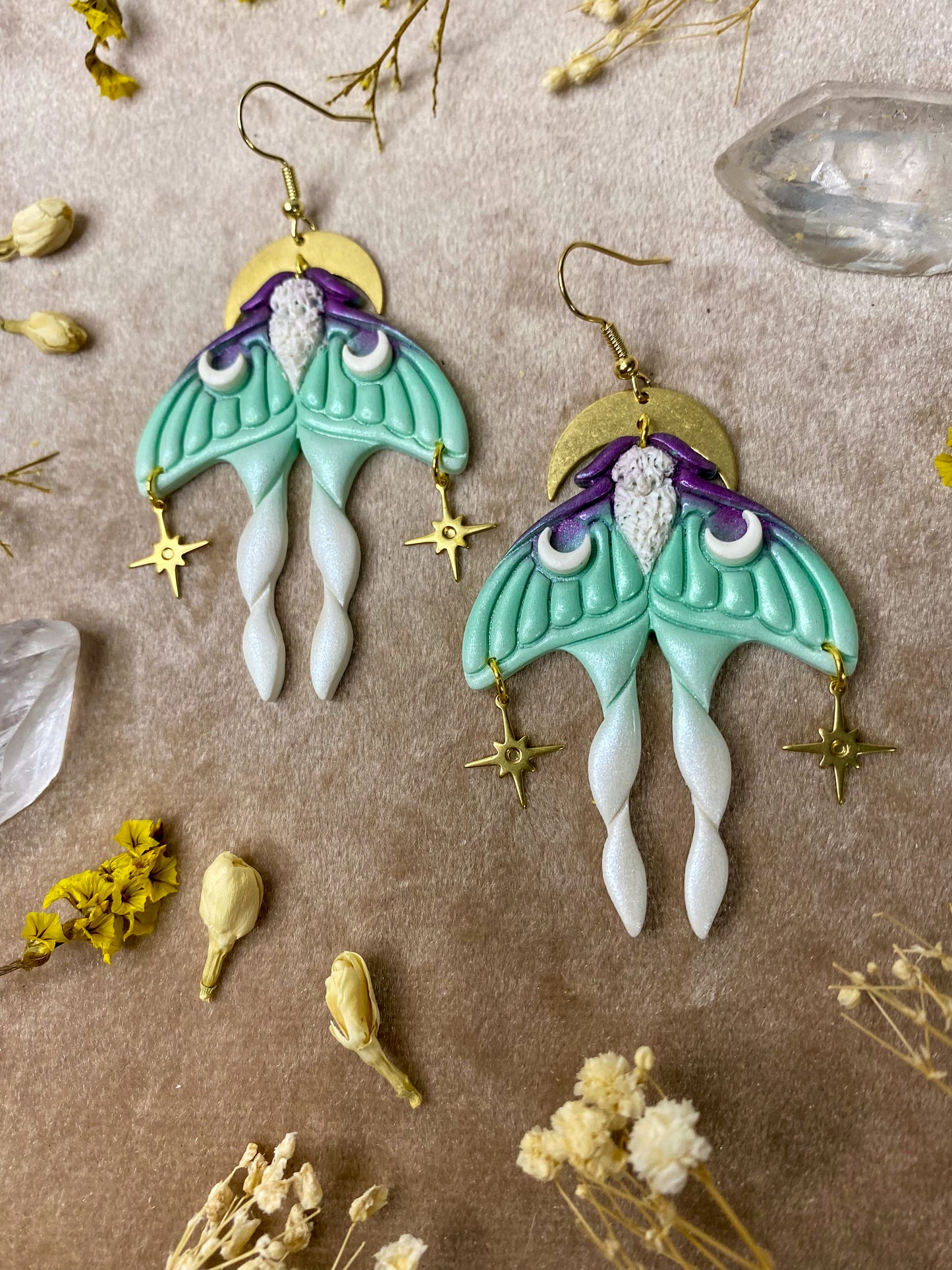 Luna Moth Earrings