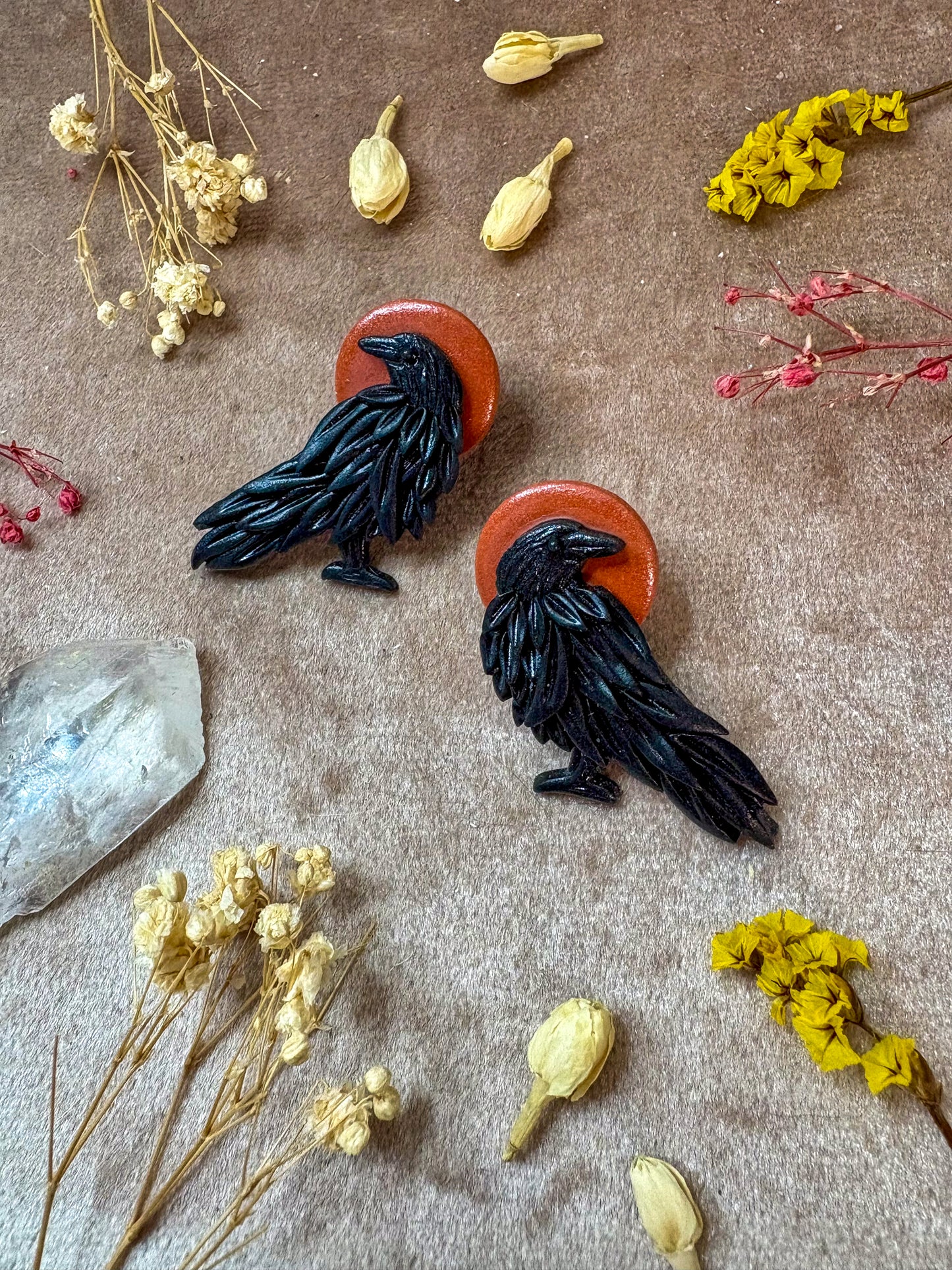Raven Stud Earrings