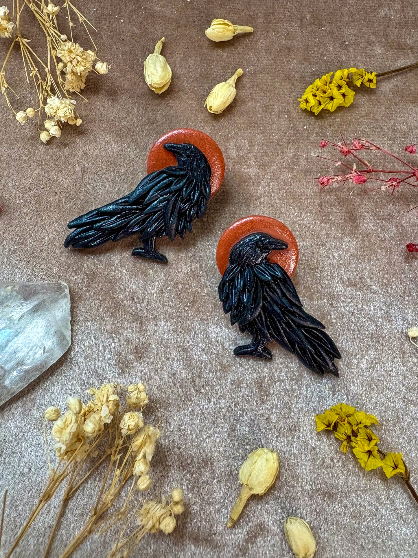 Raven Stud Earrings