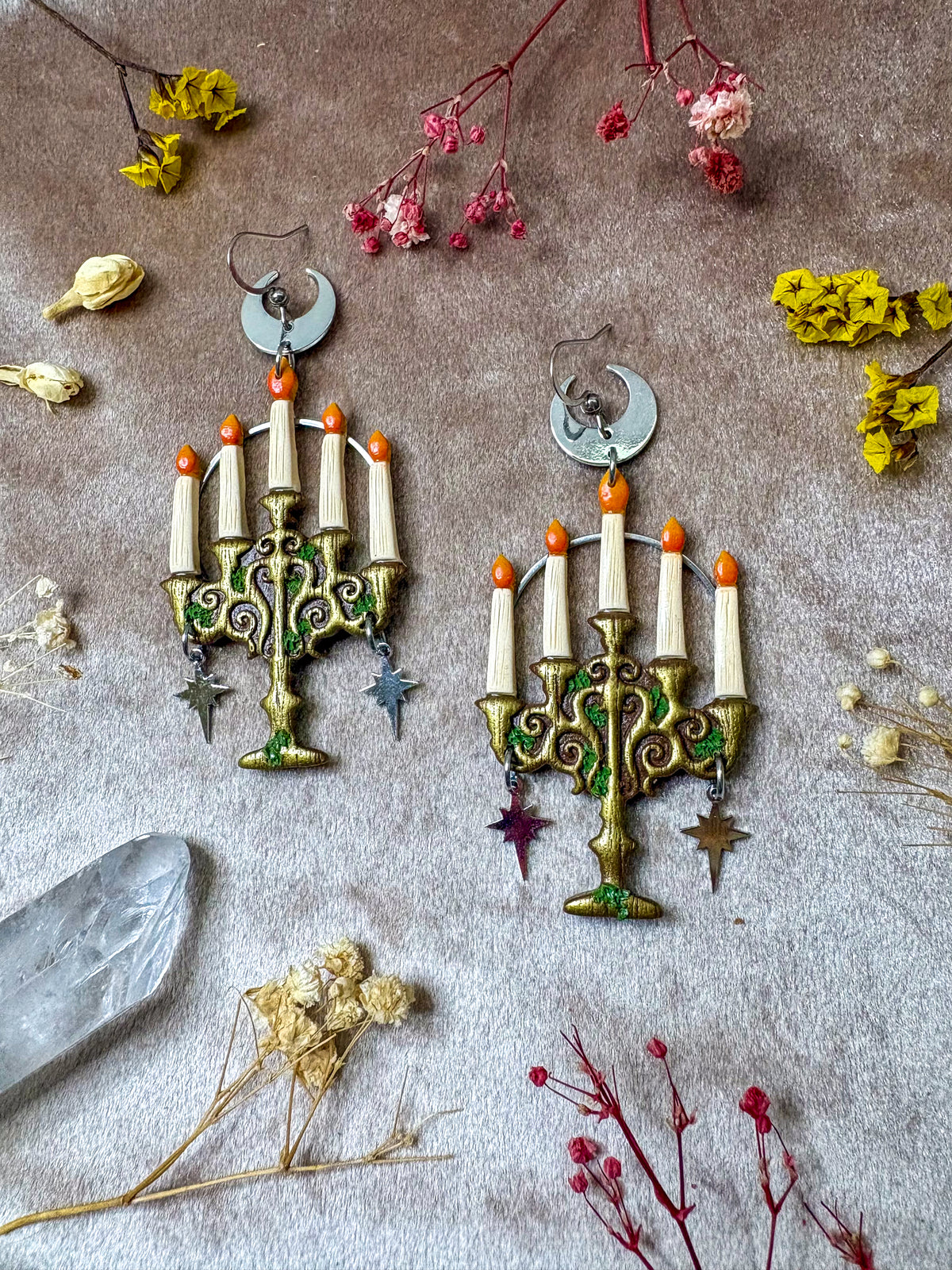Glowing Candelabra Earrings