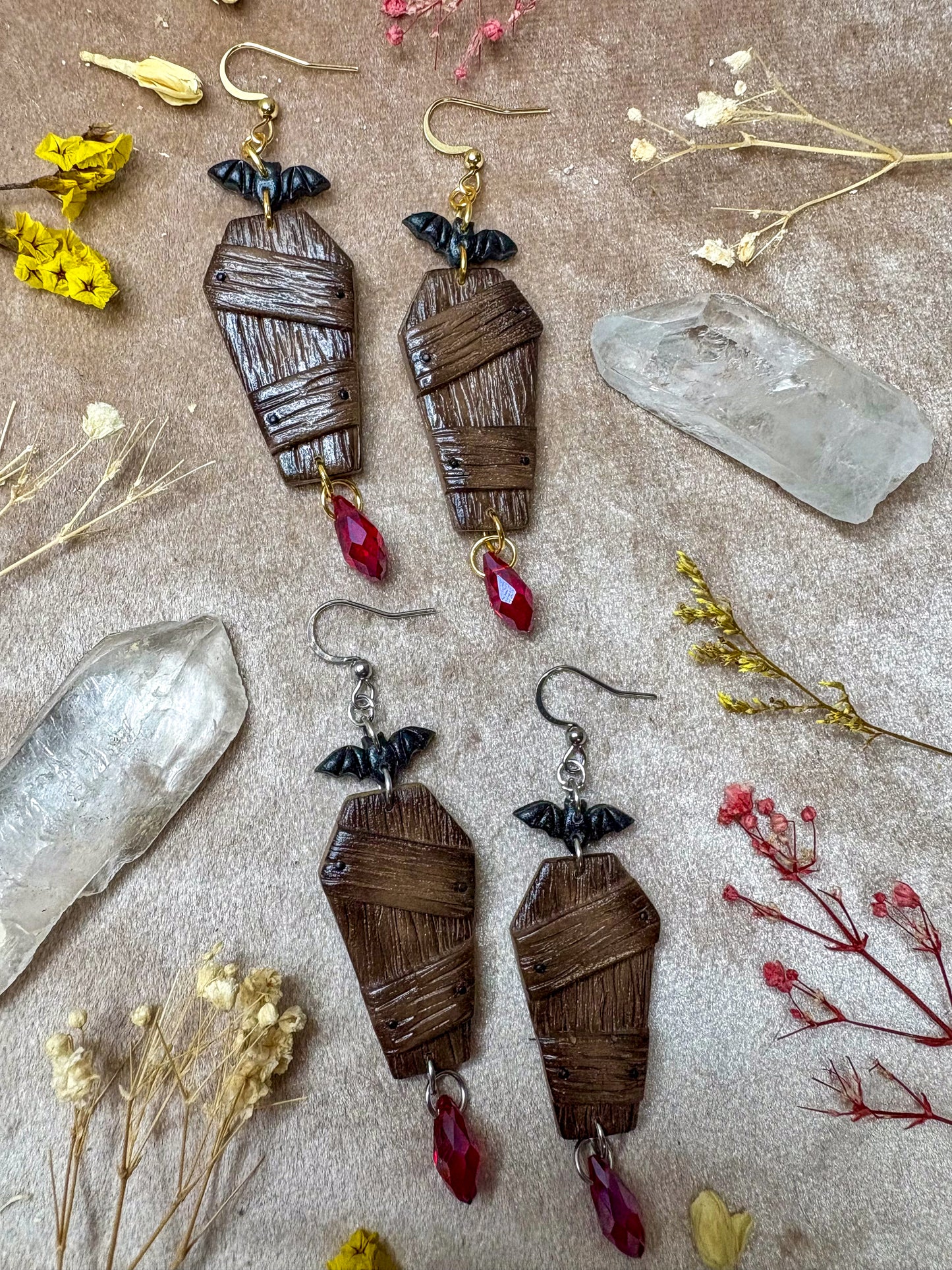 Vampire Coffin Earrings