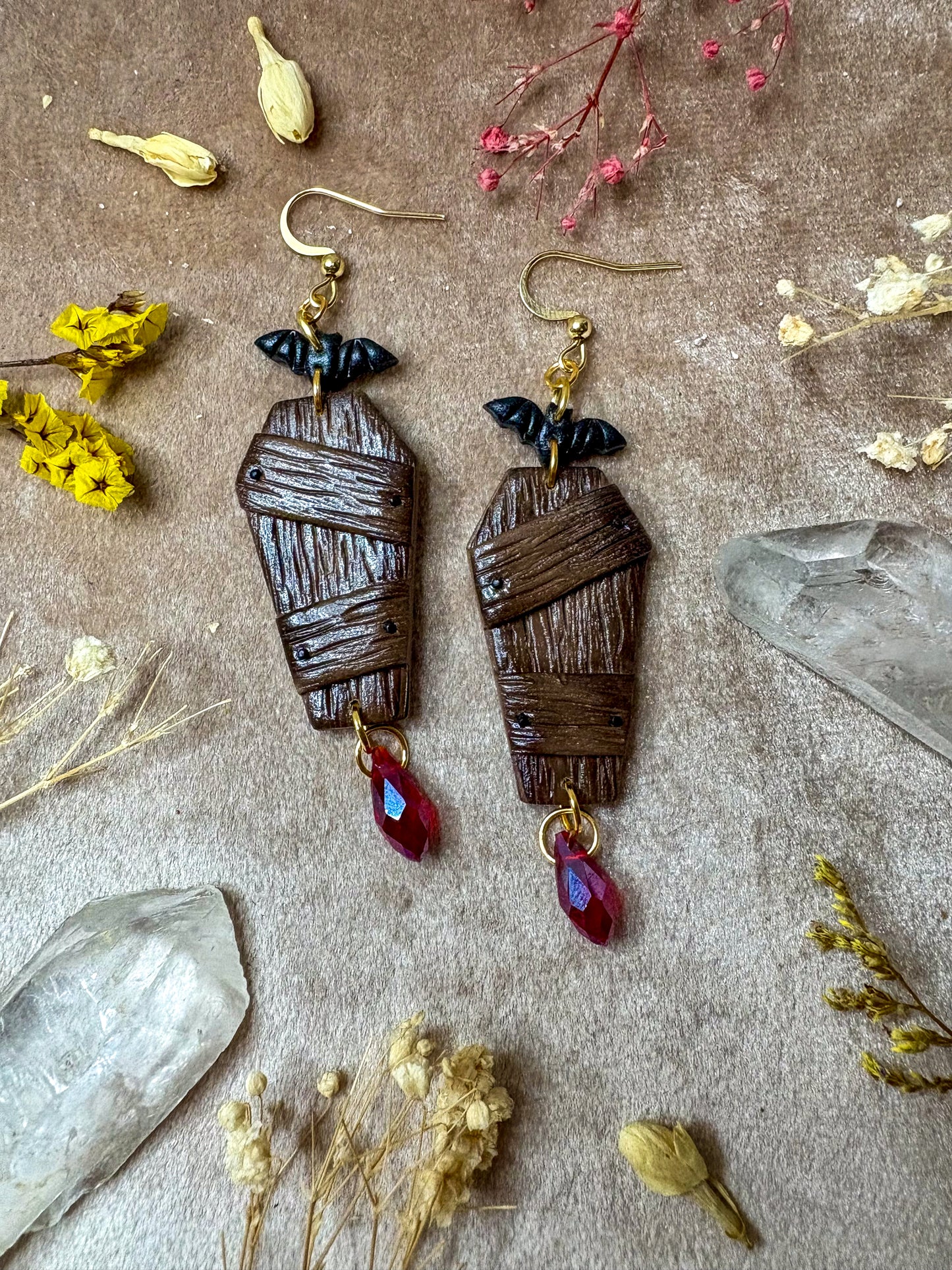Vampire Coffin Earrings