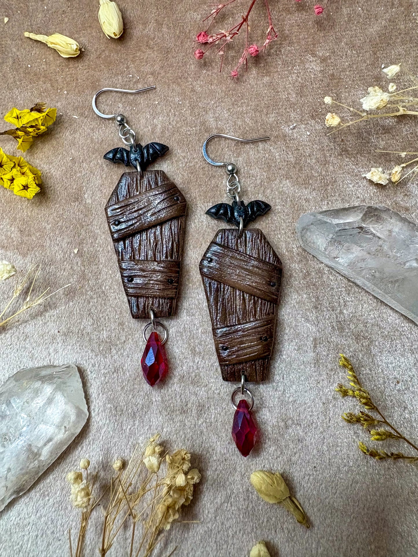 Vampire Coffin Earrings