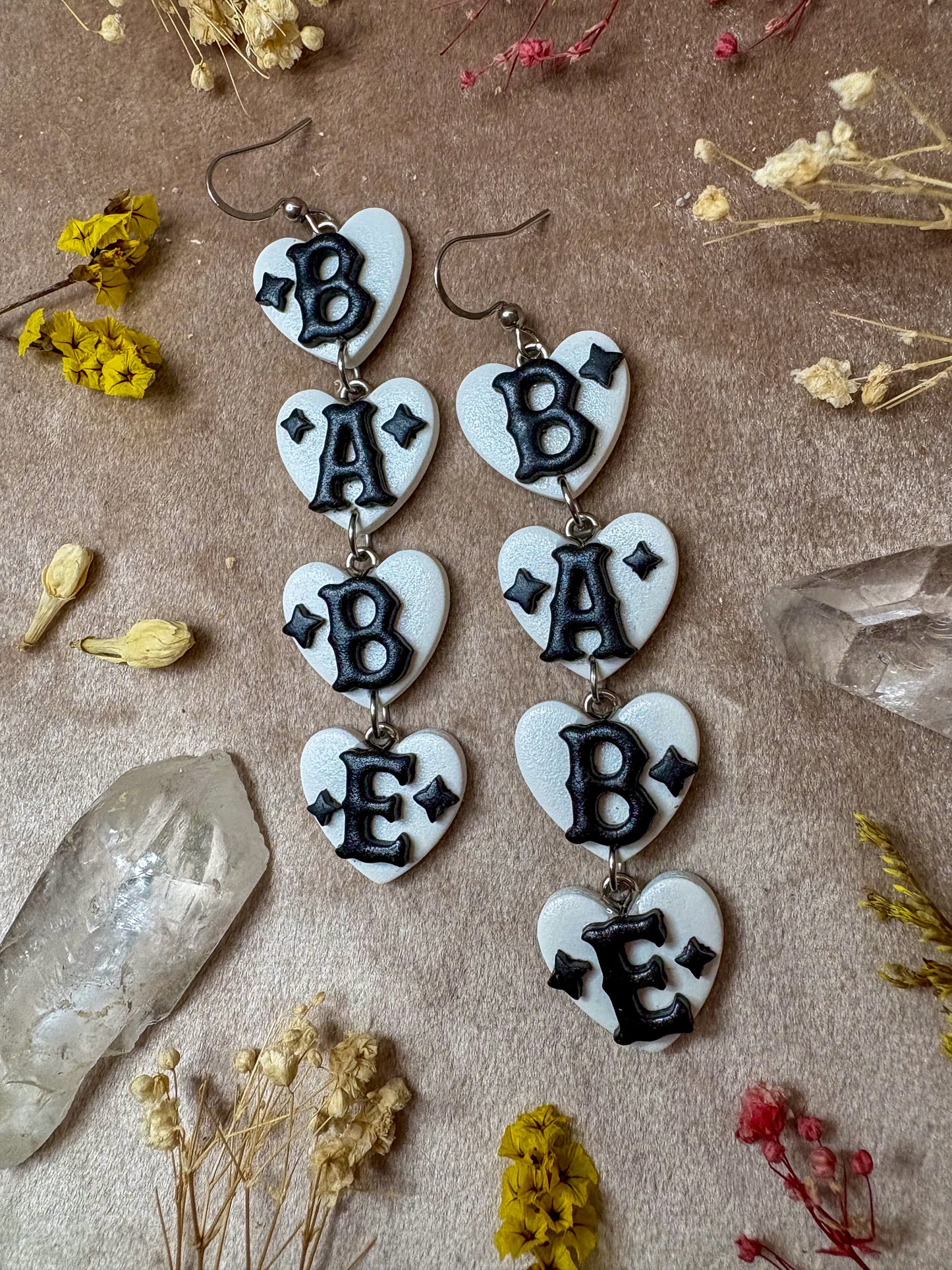 Babe Heart Earrings