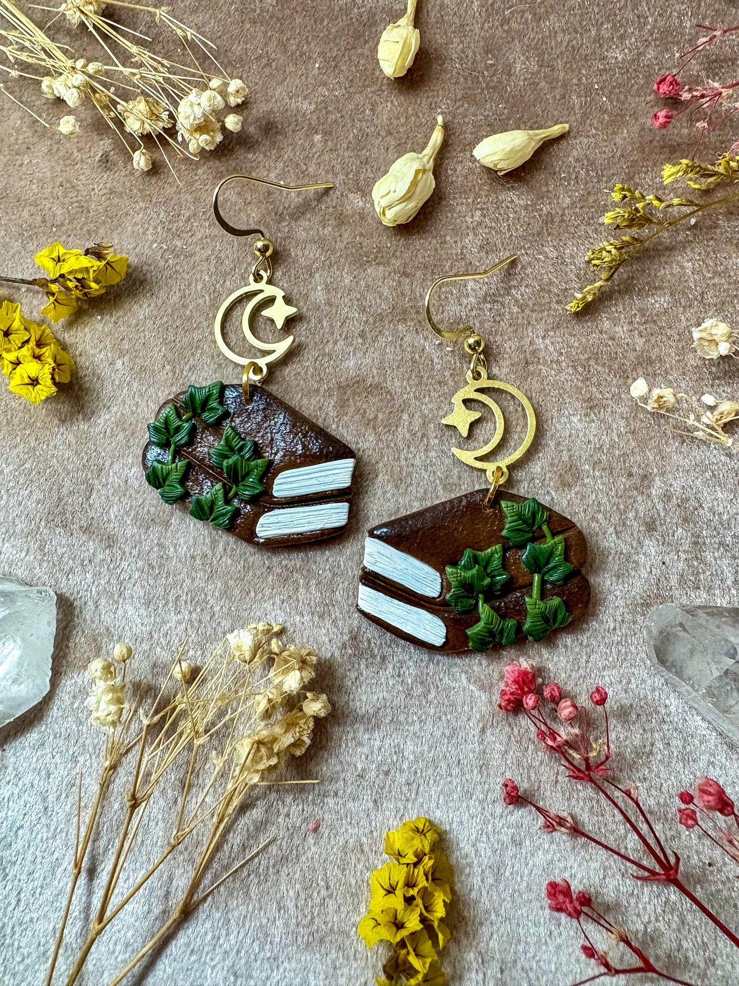 Leafy Double Book Earrings