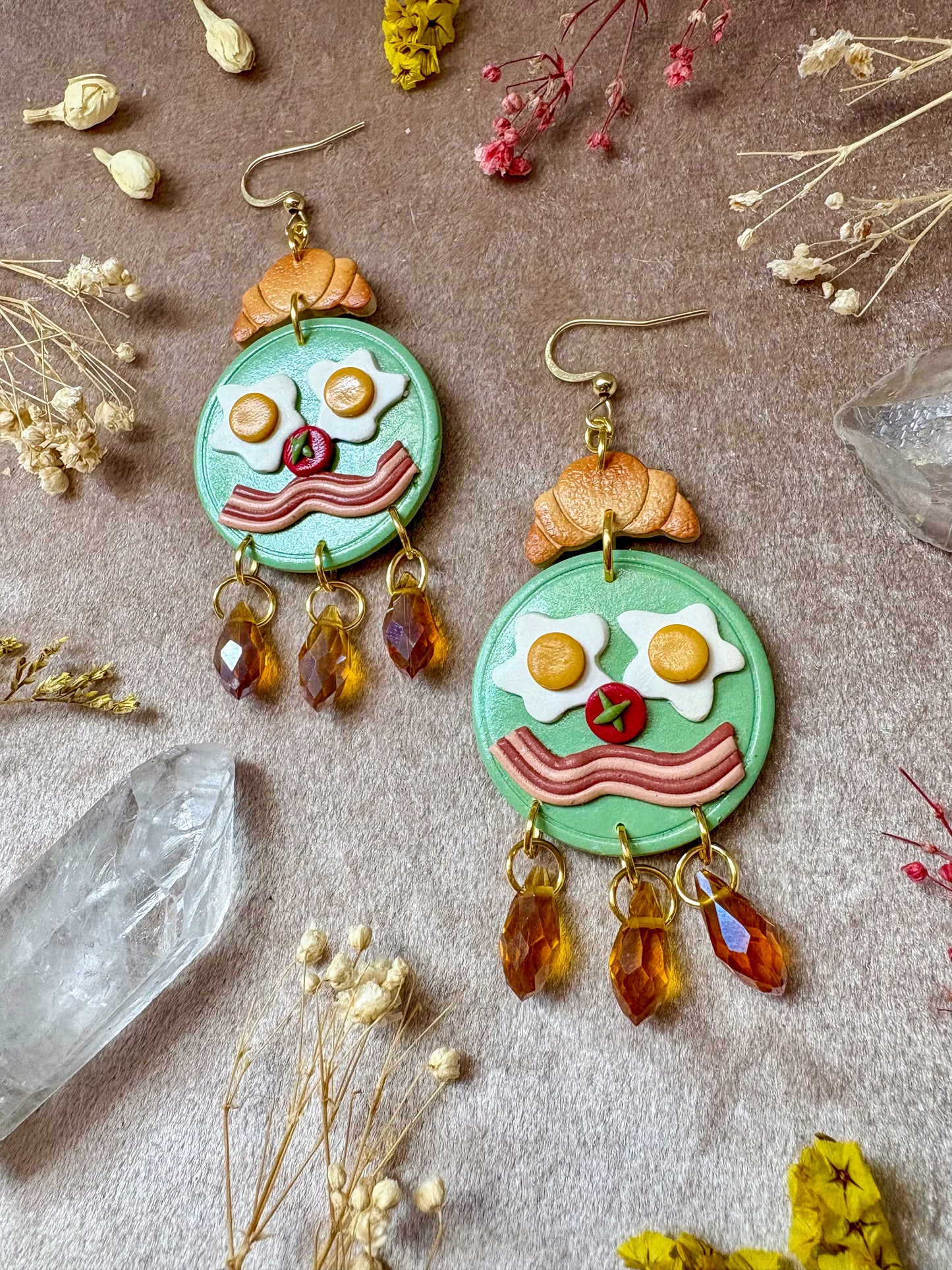 The Redford Breakfast Platter Earrings