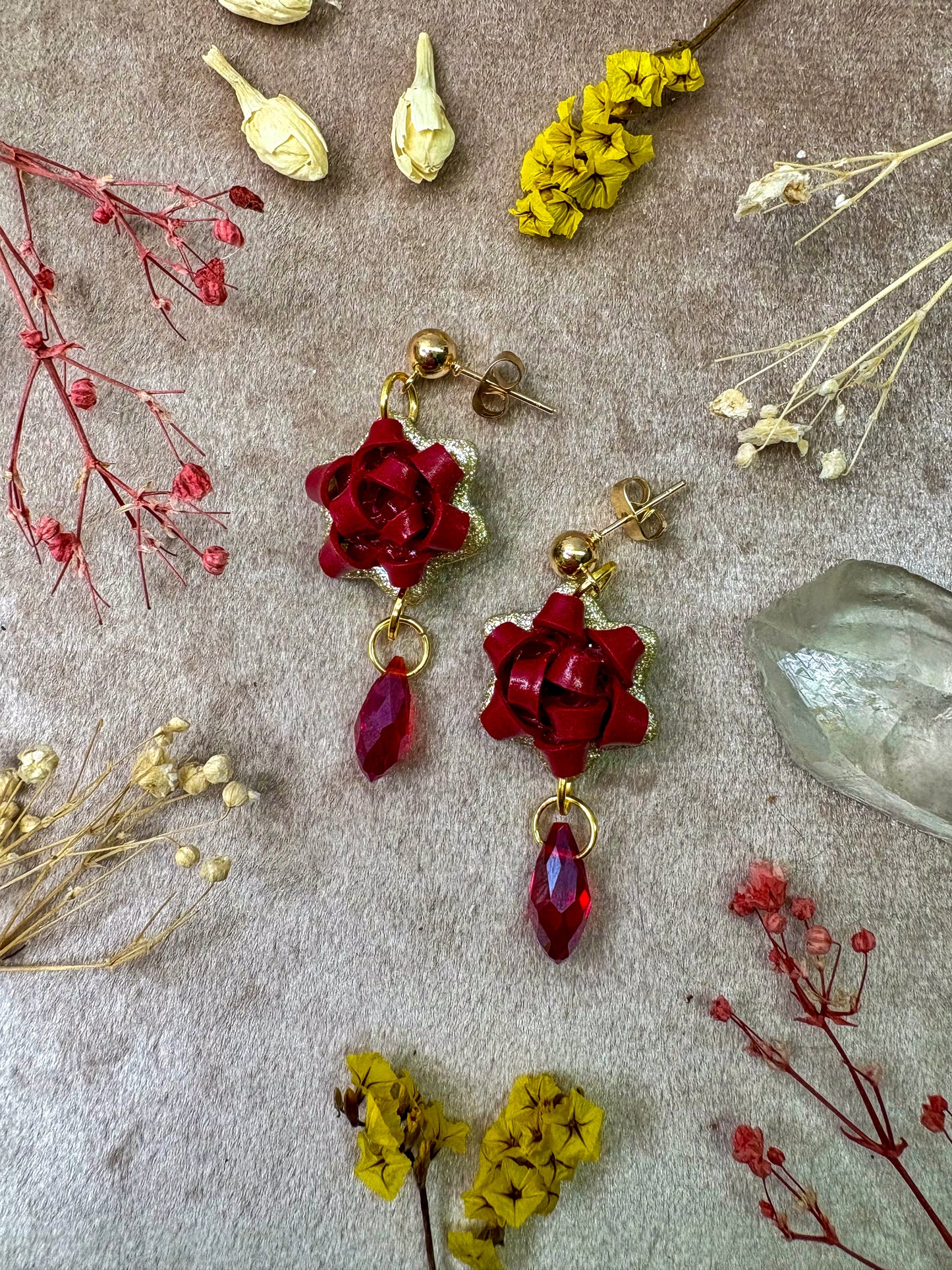 Holiday Gift Bow Earrings