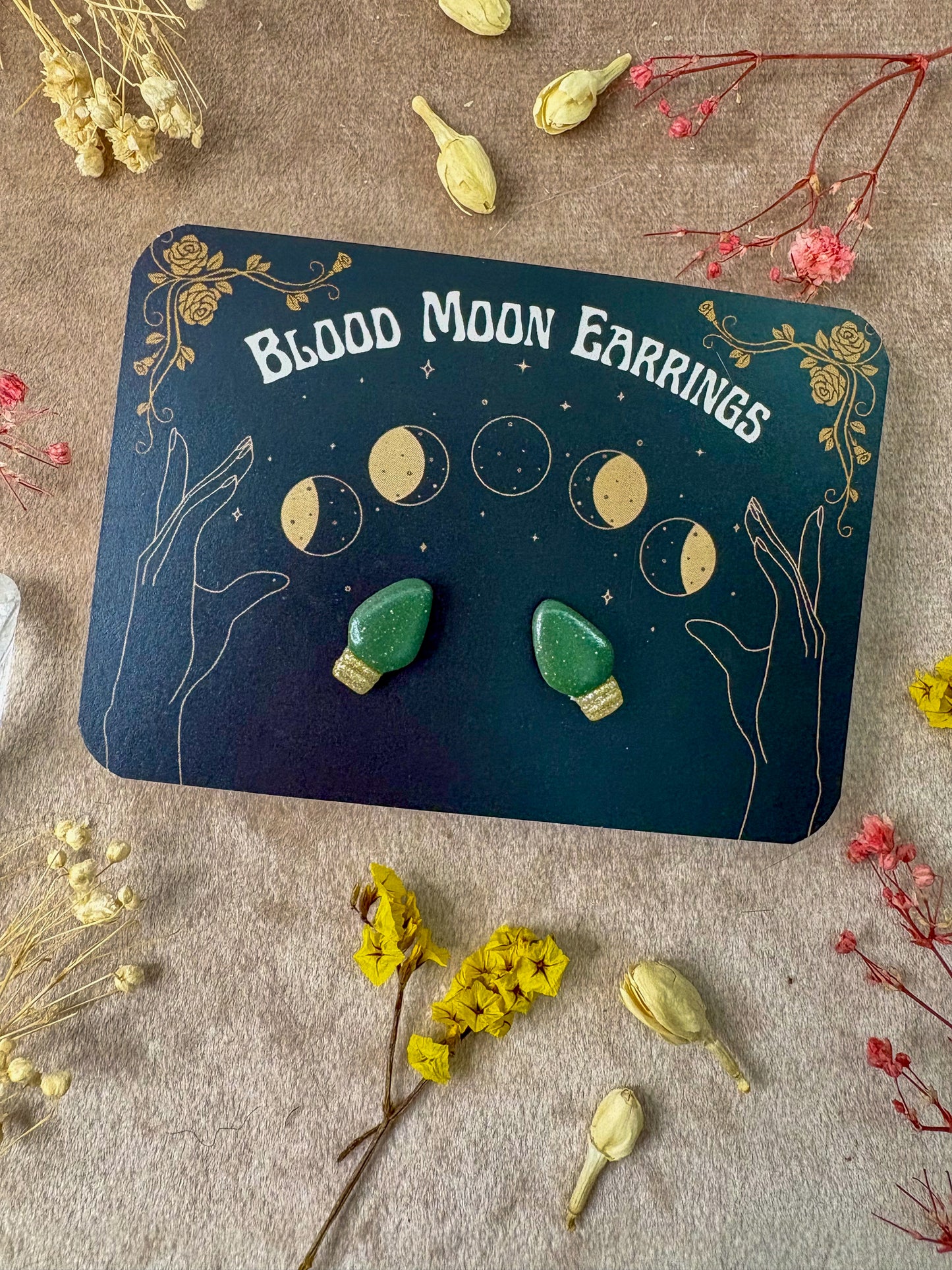 Christmas Light Stud Earrings