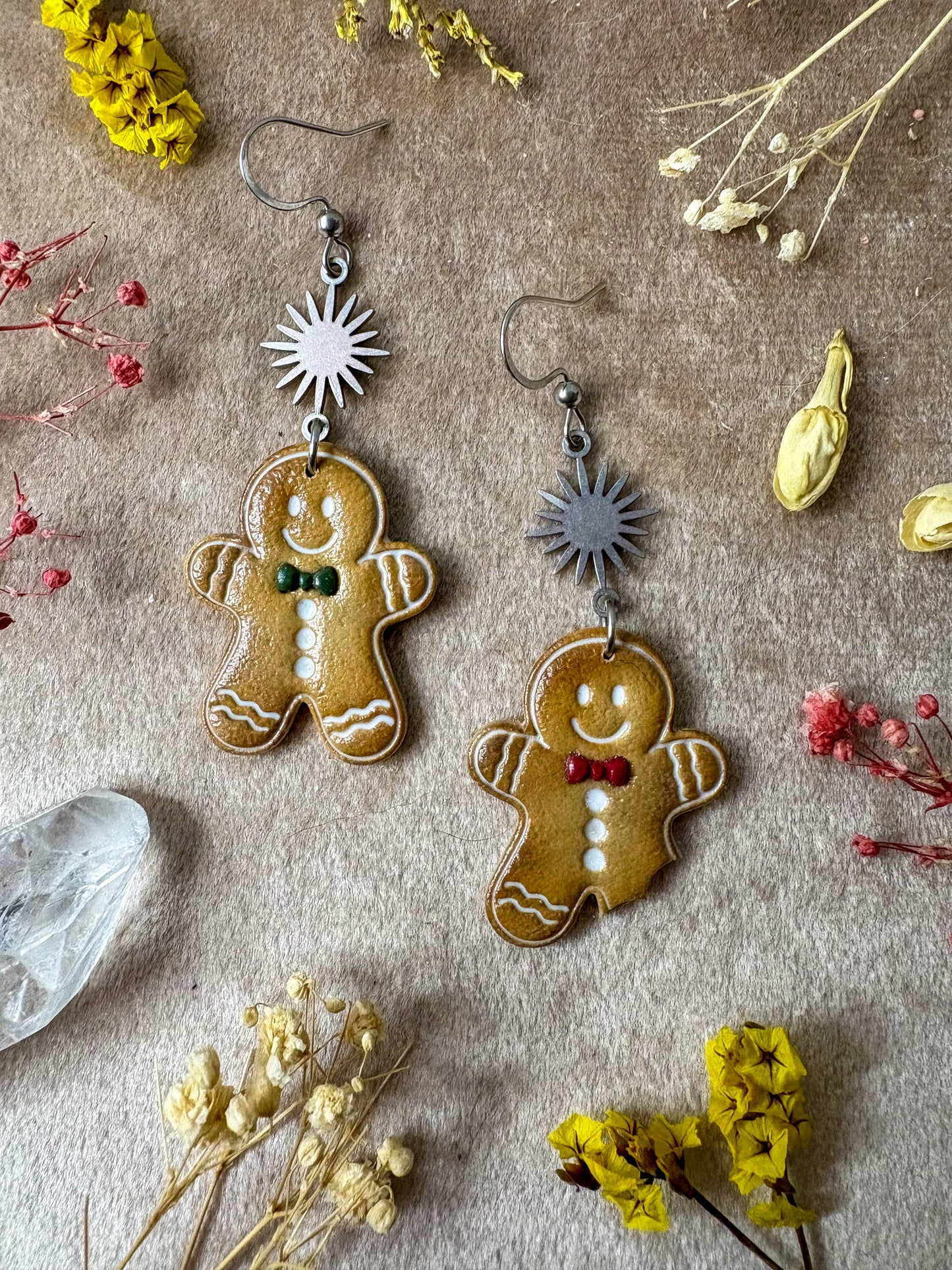 Bitten Gingerbread Men Earrings