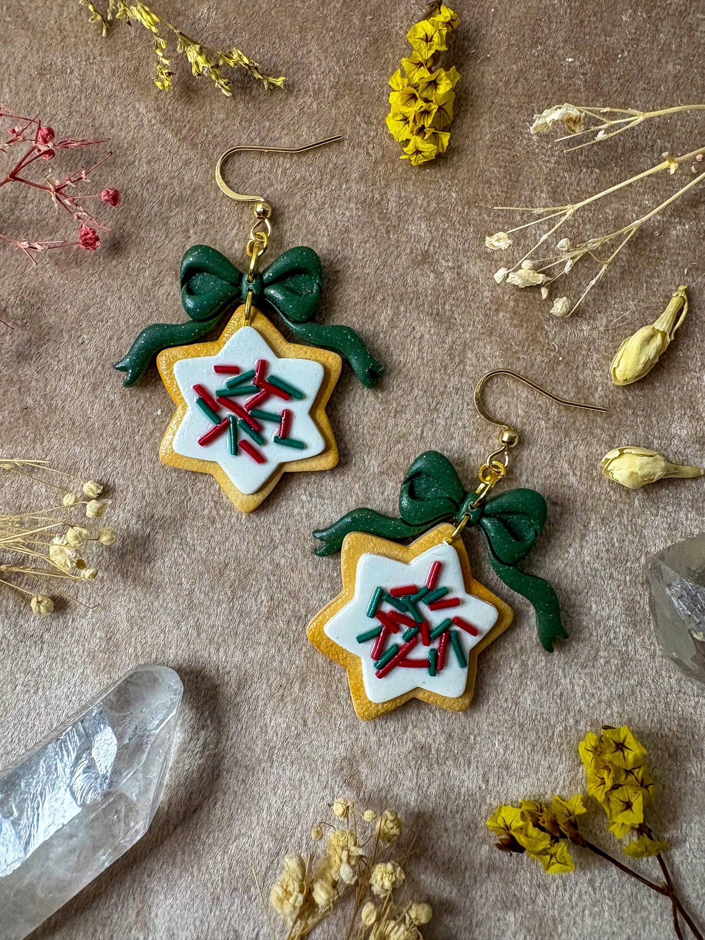 Star Sprinkle Cookie Earrings