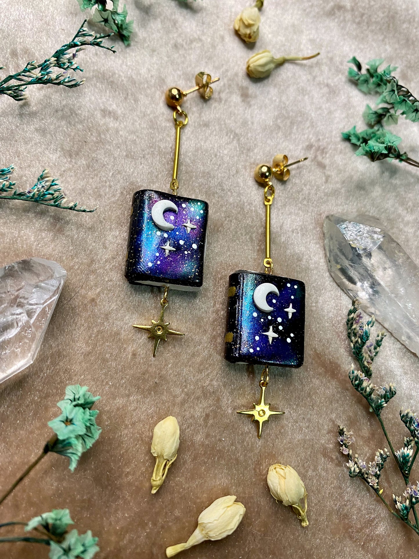 Galaxy Book Earrings