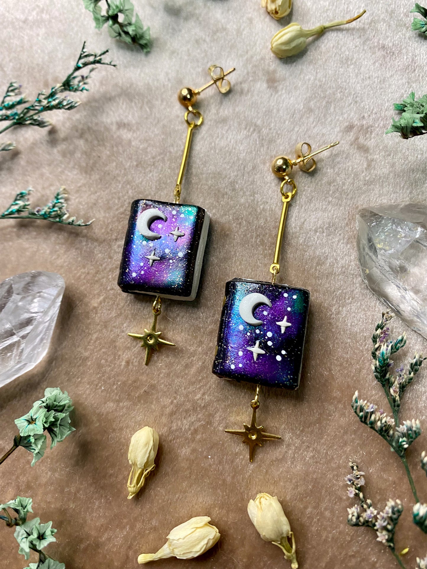 Galaxy Book Earrings