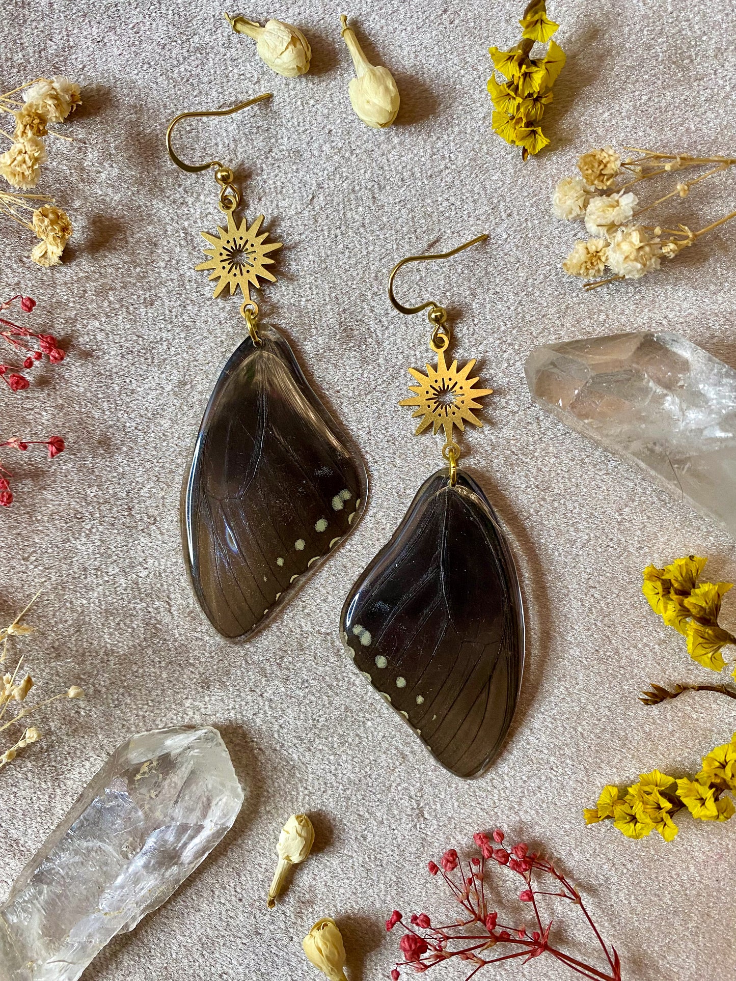 Black Butterfly Earrings