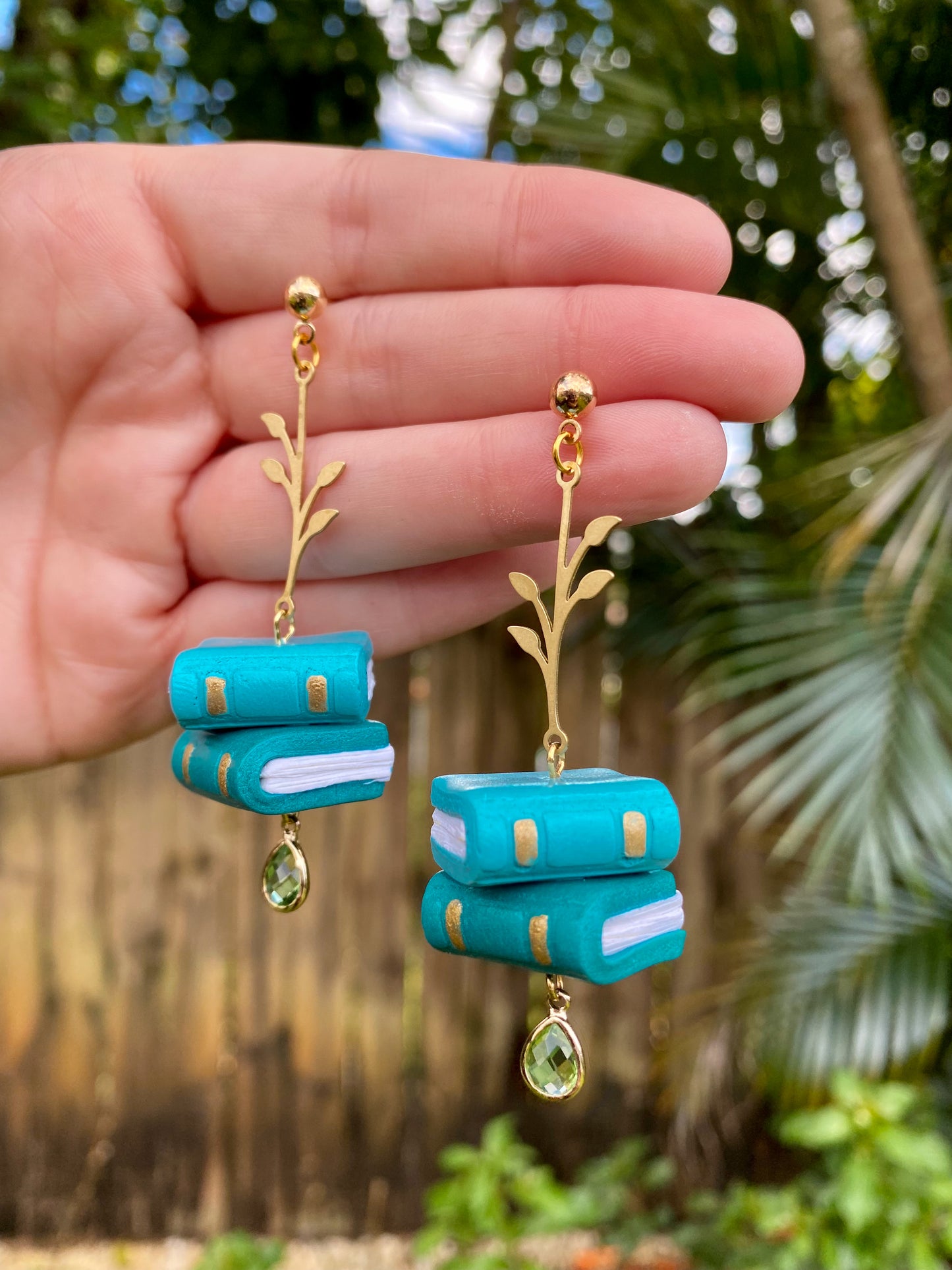 Double Book Stack Earrings