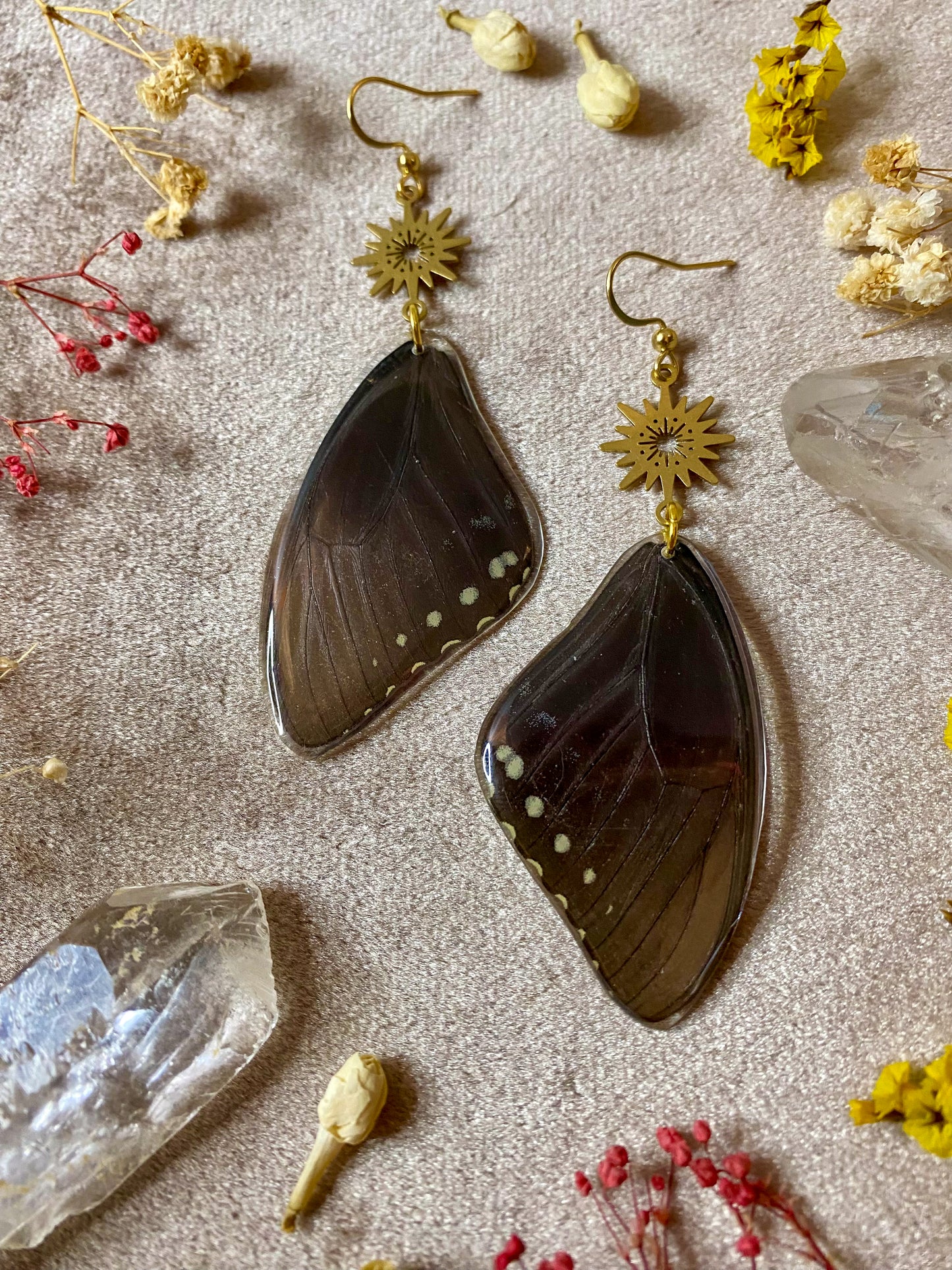 Black Butterfly Earrings